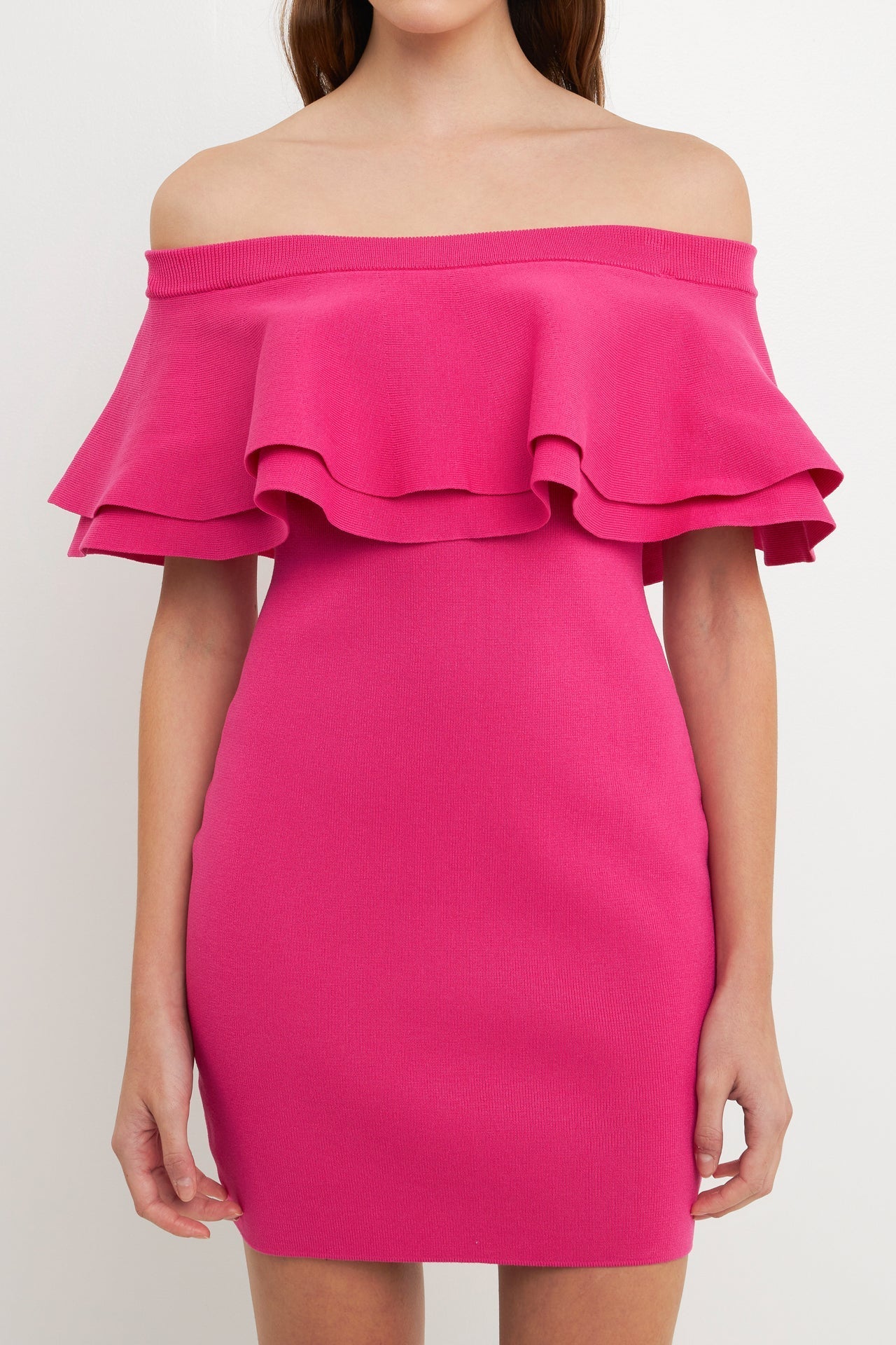 ENDLESS ROSE - Off The Shoulder Mini Dress - DRESSES available at Objectrare