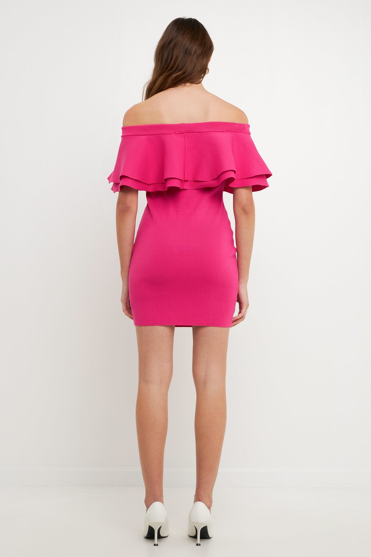 ENDLESS ROSE - Off The Shoulder Mini Dress - DRESSES available at Objectrare