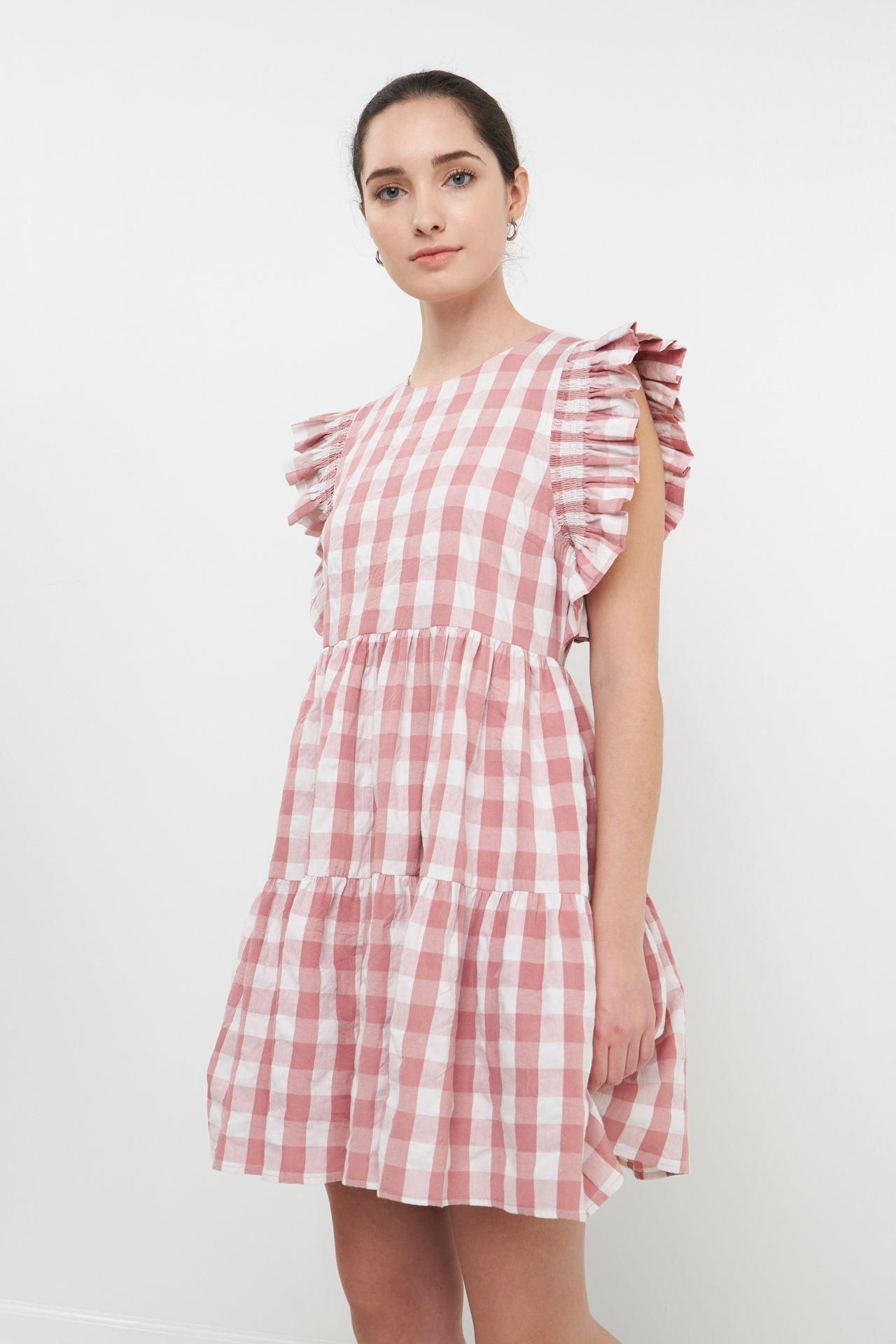 ENGLISH FACTORY - Gingham Mini Dress - DRESSES available at Objectrare