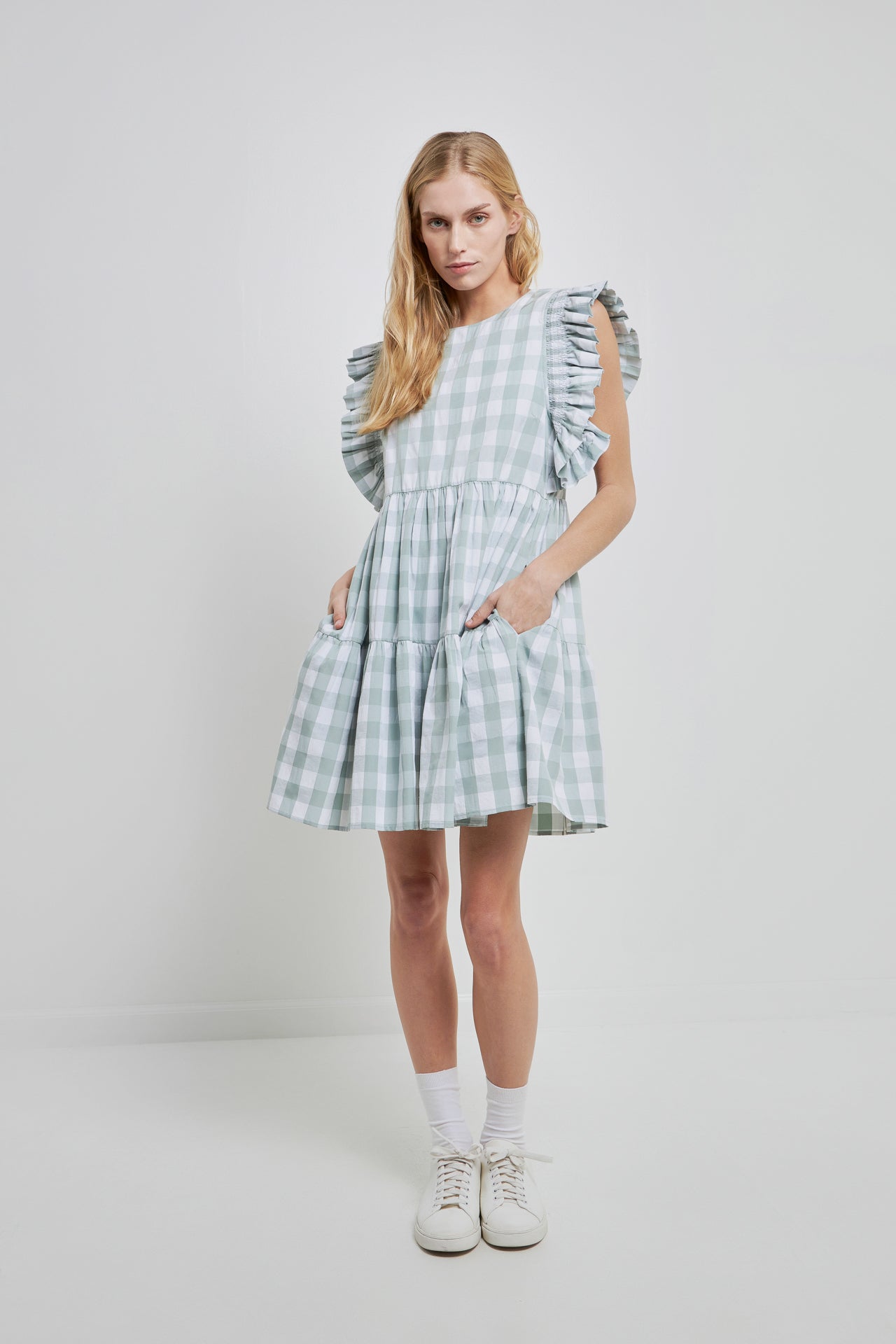 ENGLISH FACTORY - Gingham Mini Dress - DRESSES available at Objectrare