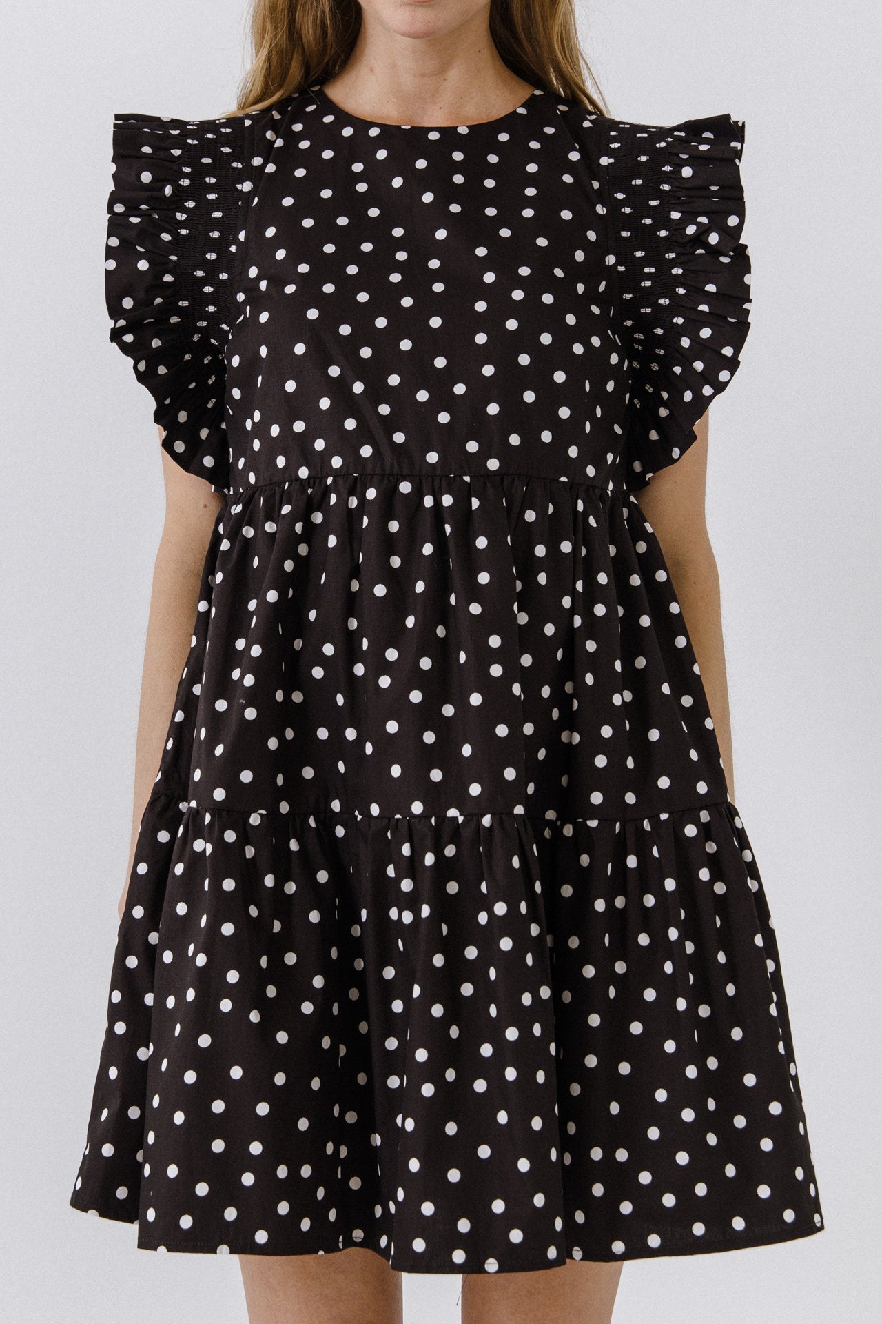 ENGLISH FACTORY - Dot Print Mini Dress - DRESSES available at Objectrare