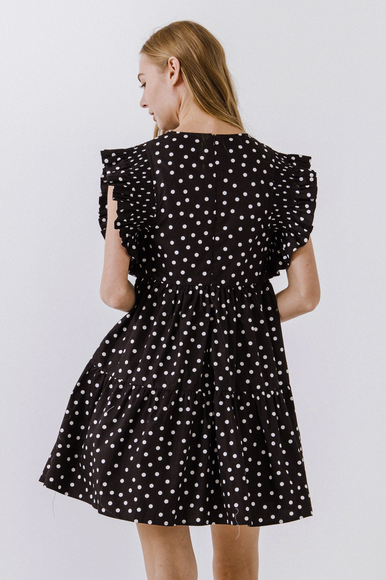 ENGLISH FACTORY - Dot Print Mini Dress - DRESSES available at Objectrare