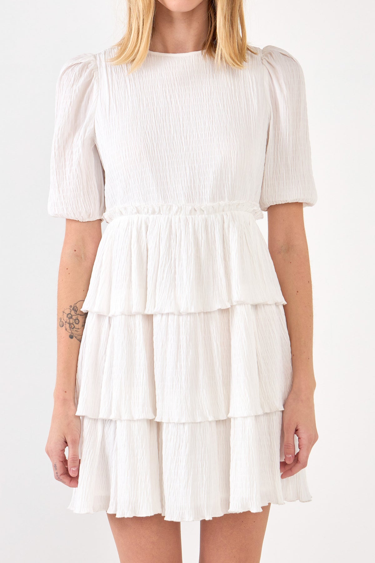 FREE THE ROSES - Texture Tiered Dress - DRESSES available at Objectrare
