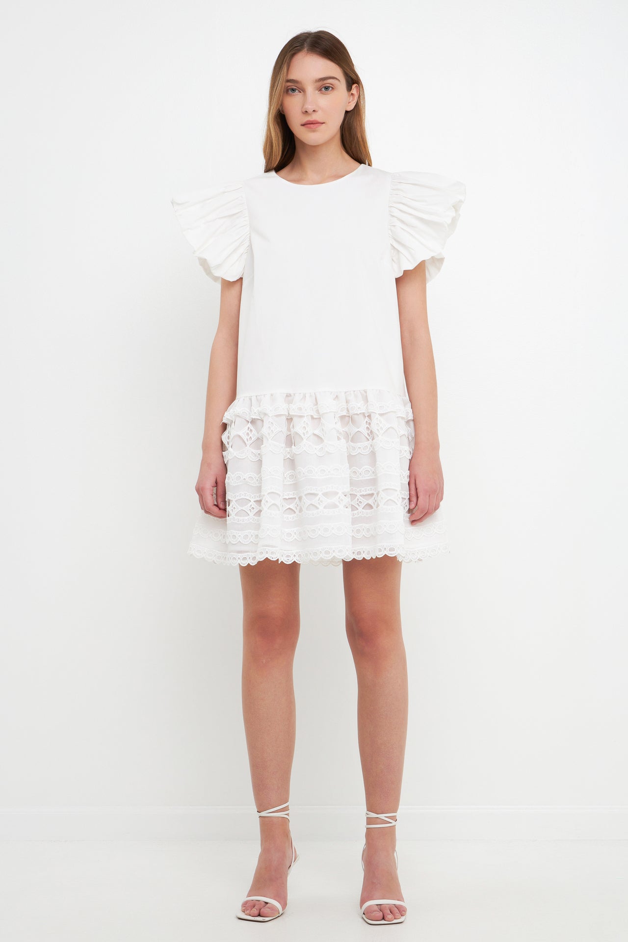 ENDLESS ROSE - Mixed Media Mini Dress - DRESSES available at Objectrare