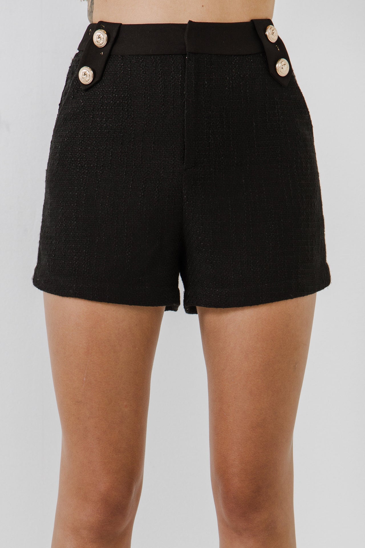 ENDLESS ROSE - Button Detail Shorts - SHORTS available at Objectrare