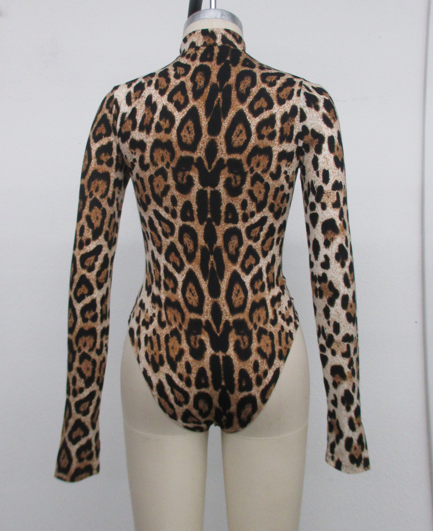 LA'VEN - Leopard Pattern Bodysuit - TOPS available at Objectrare