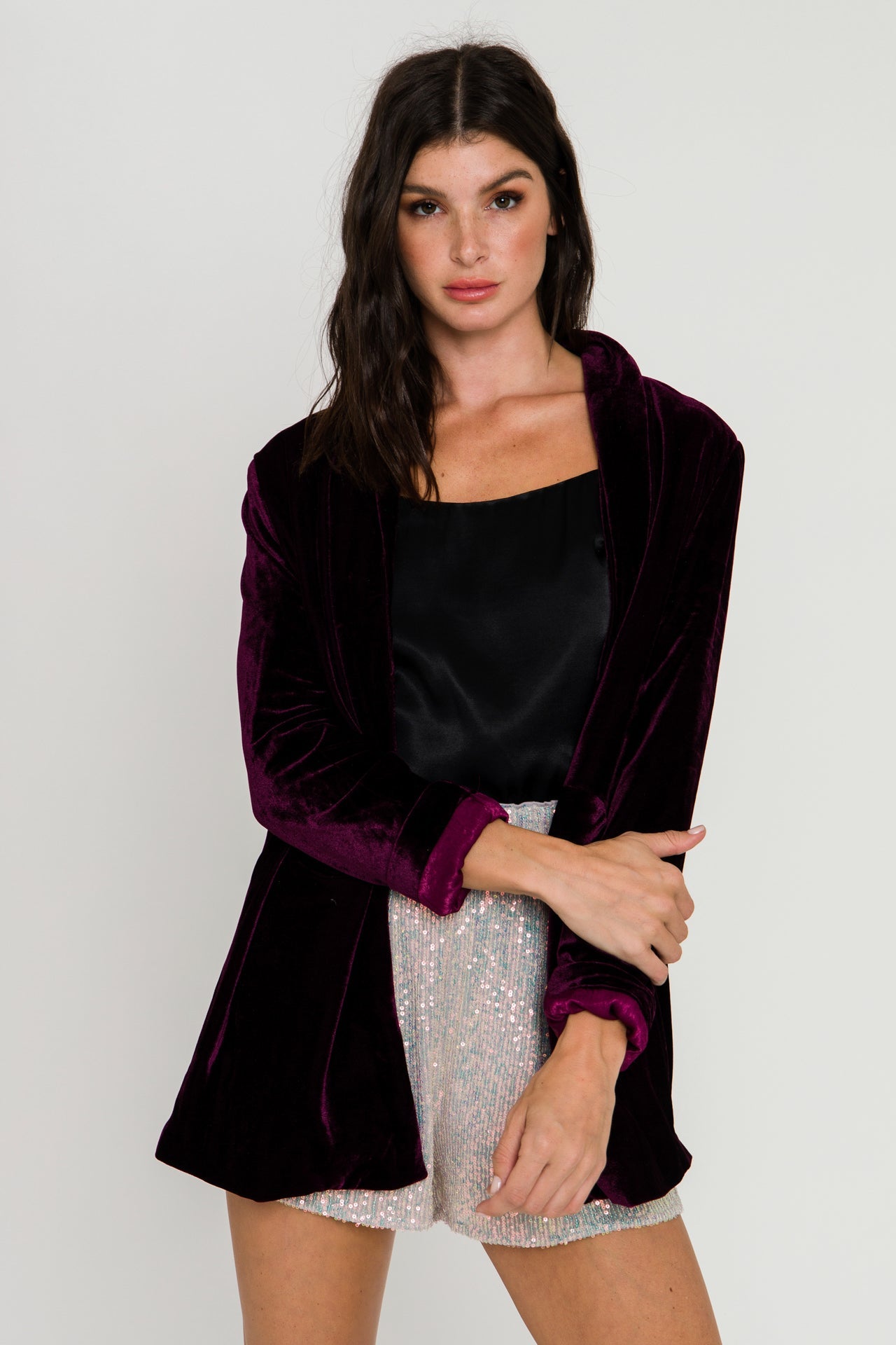 ENDLESS ROSE - Velvet Blazer - BLAZERS available at Objectrare