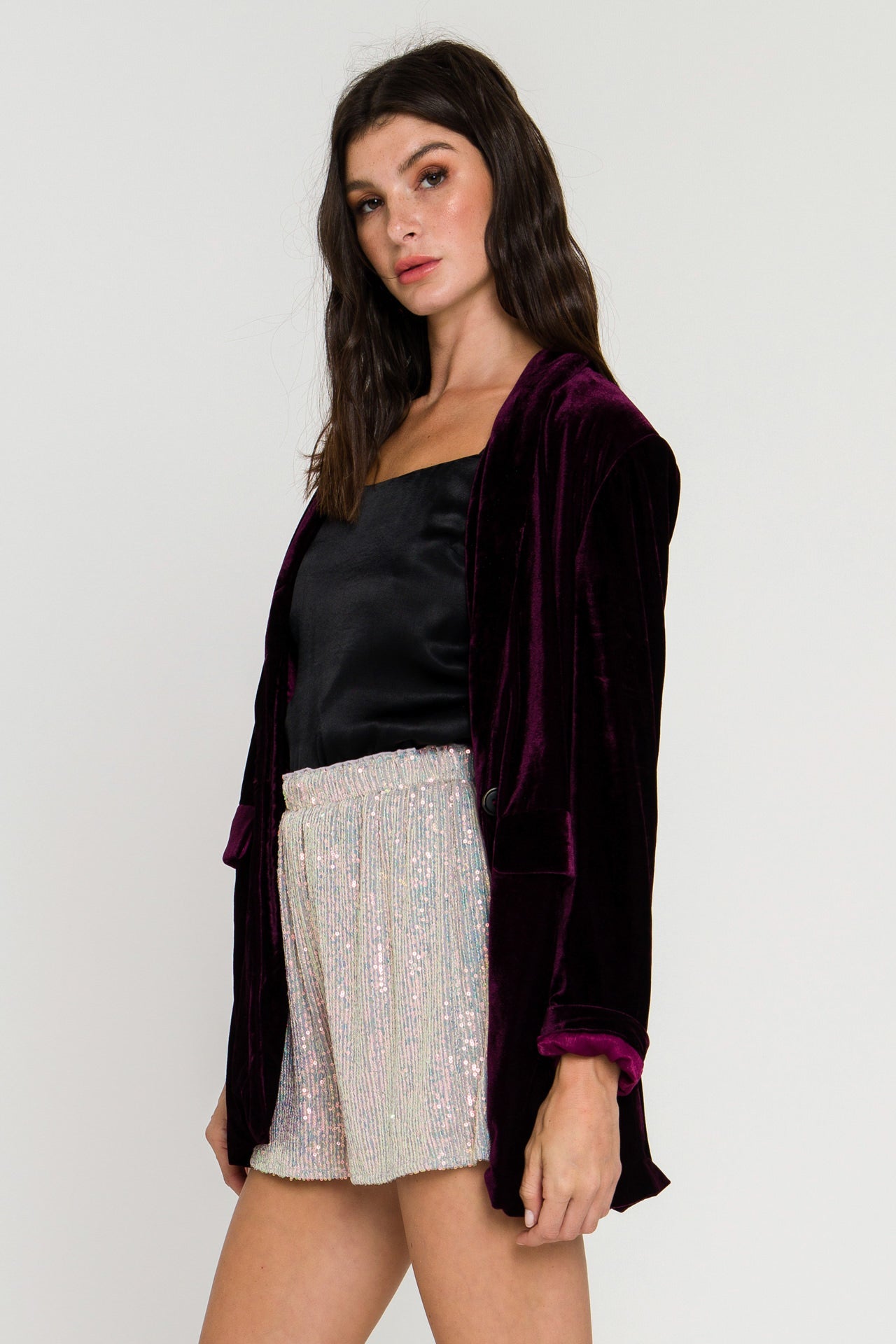 ENDLESS ROSE - Velvet Blazer - BLAZERS available at Objectrare
