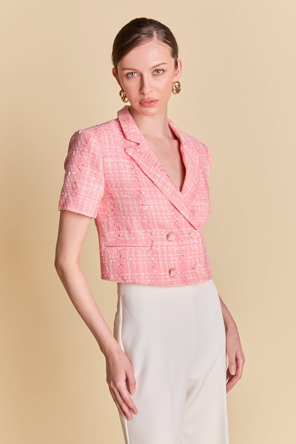 Cropped Tweed Jacket