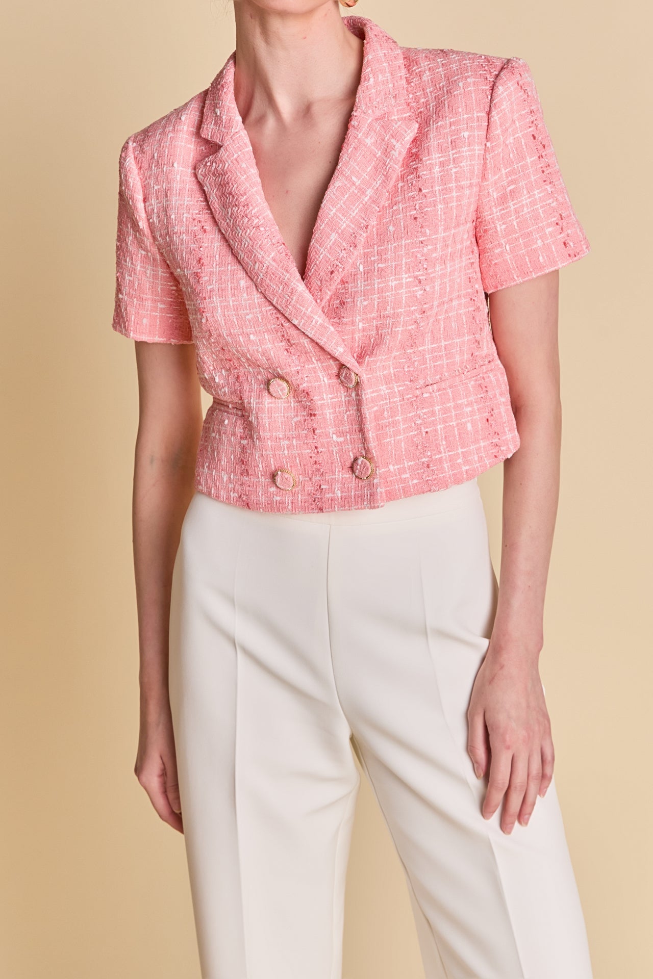 Cropped Tweed Jacket