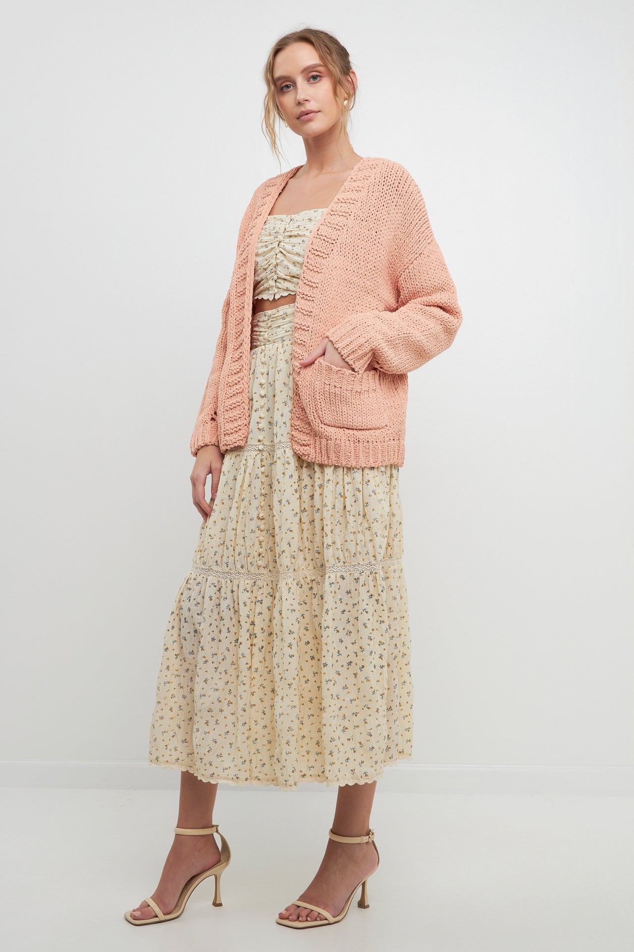 FREE THE ROSES - Oversized Chunky Cardigan - CARDIGANS available at Objectrare