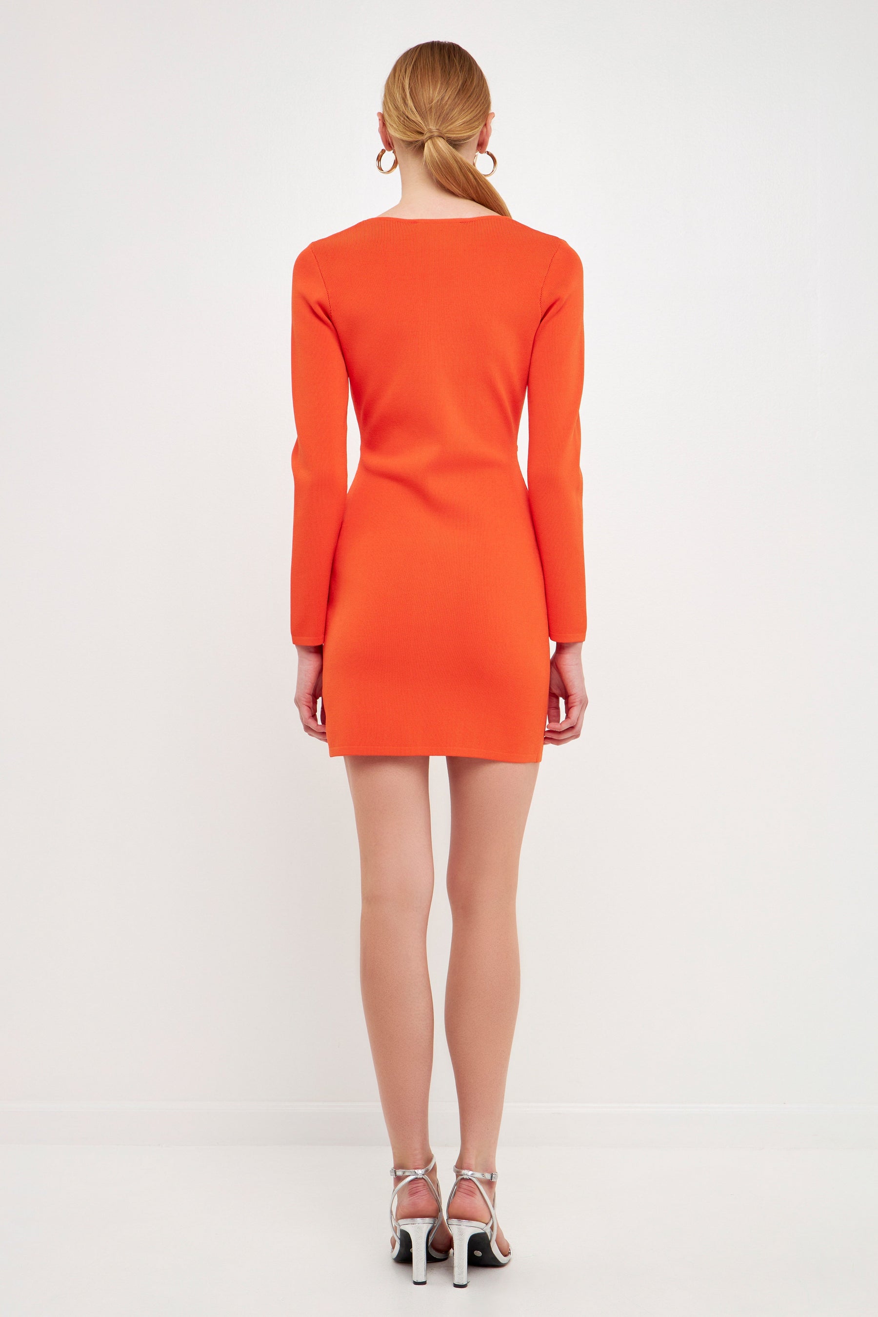 ENDLESS ROSE - Cut Out Detailed Bodycon Knit Dress - DRESSES available at Objectrare