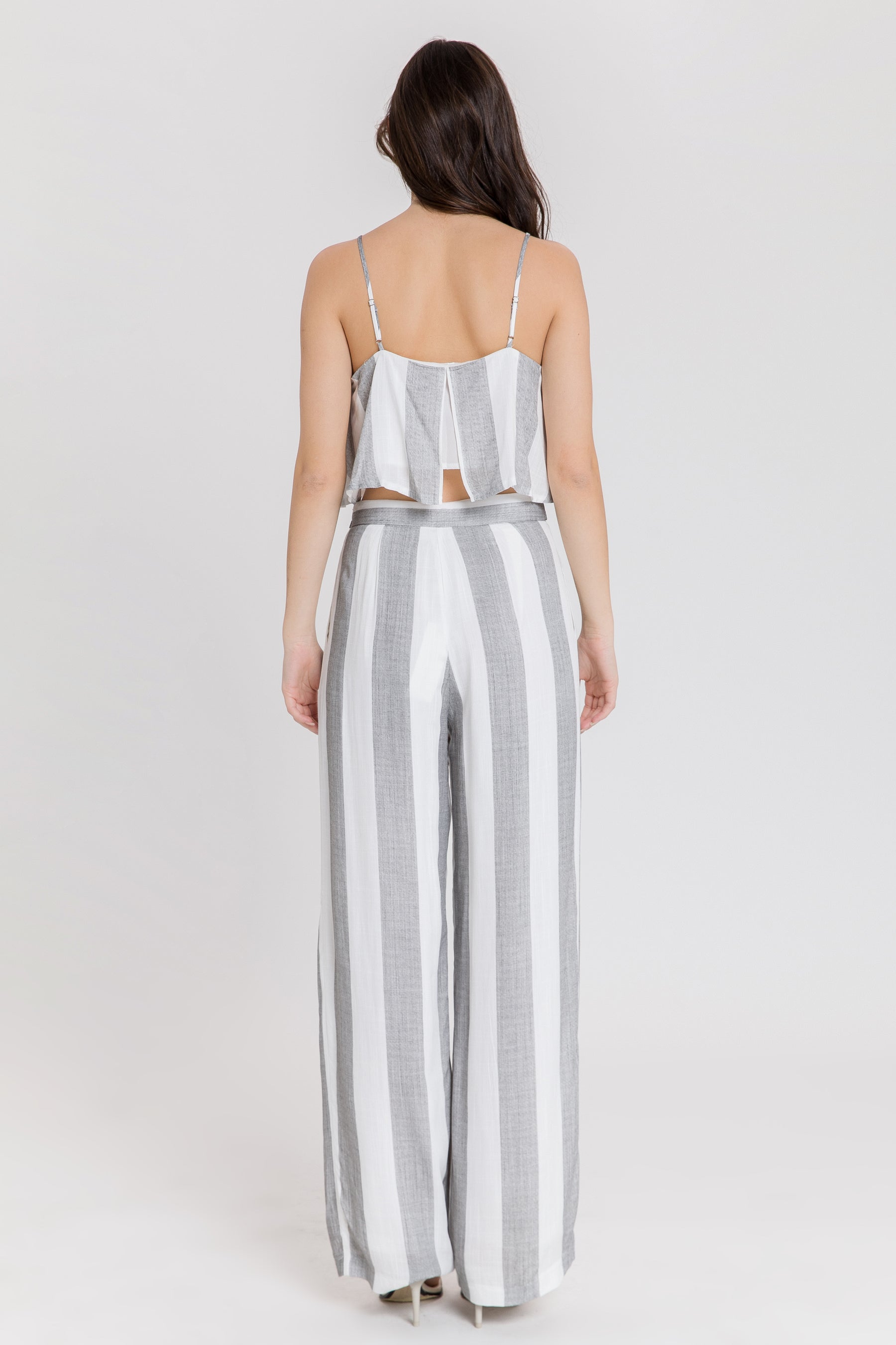 AFTER MARKET - Striped Guacho Pants With Tie - PANTS available at Objectrare