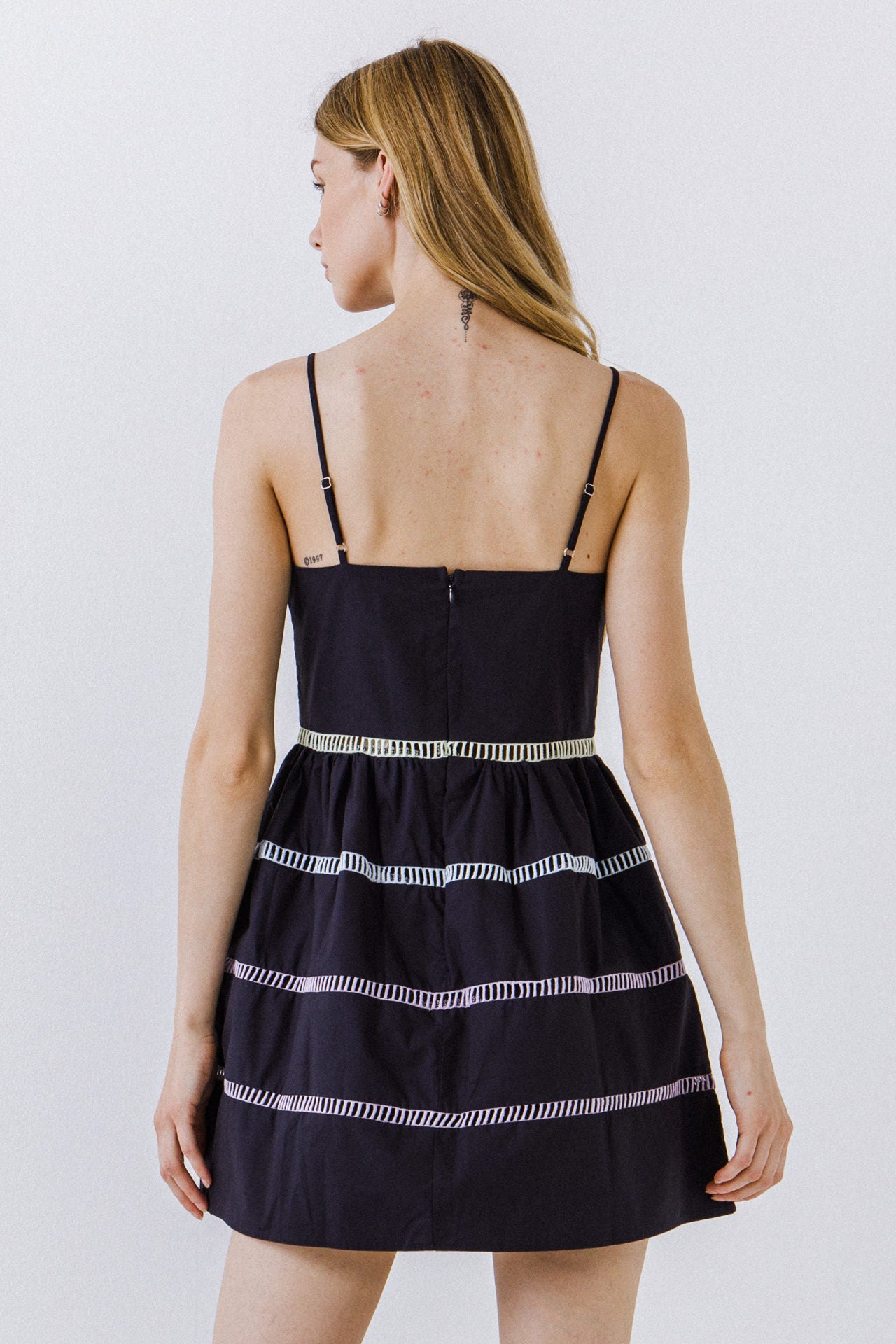 ENGLISH FACTORY - Ladder Lace Mini Dress - DRESSES available at Objectrare