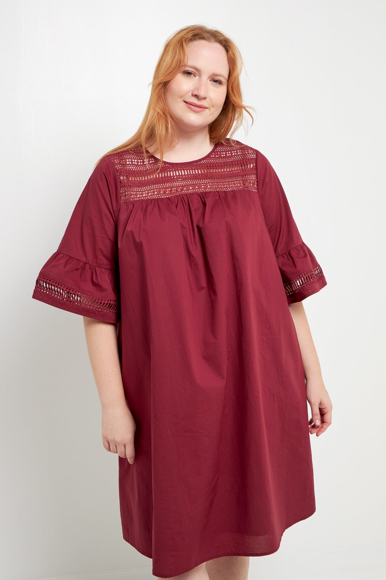 ENGLISH FACTORY - Lace Detail Mini Dress - DRESSES available at Objectrare