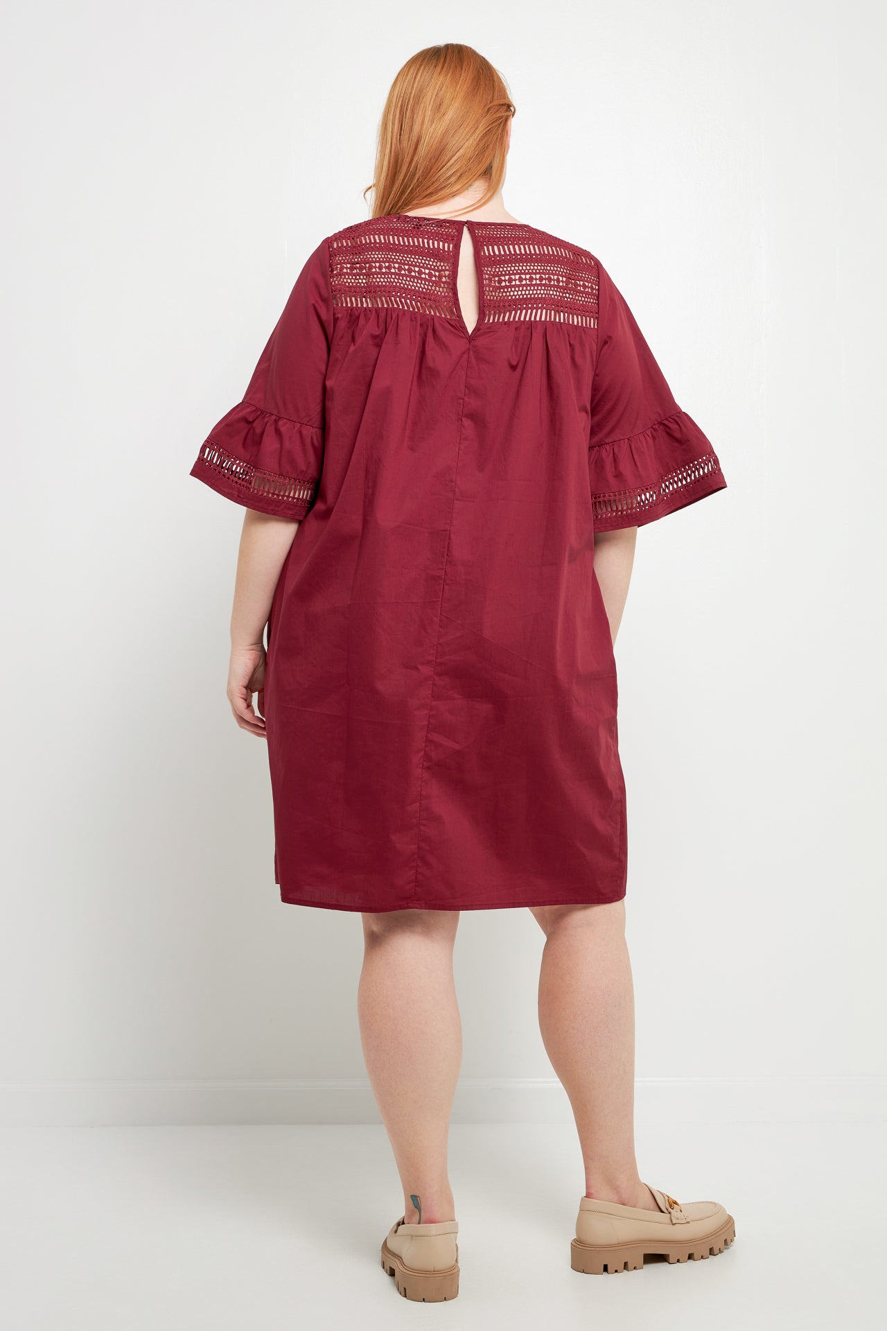 ENGLISH FACTORY - Lace Detail Mini Dress - DRESSES available at Objectrare