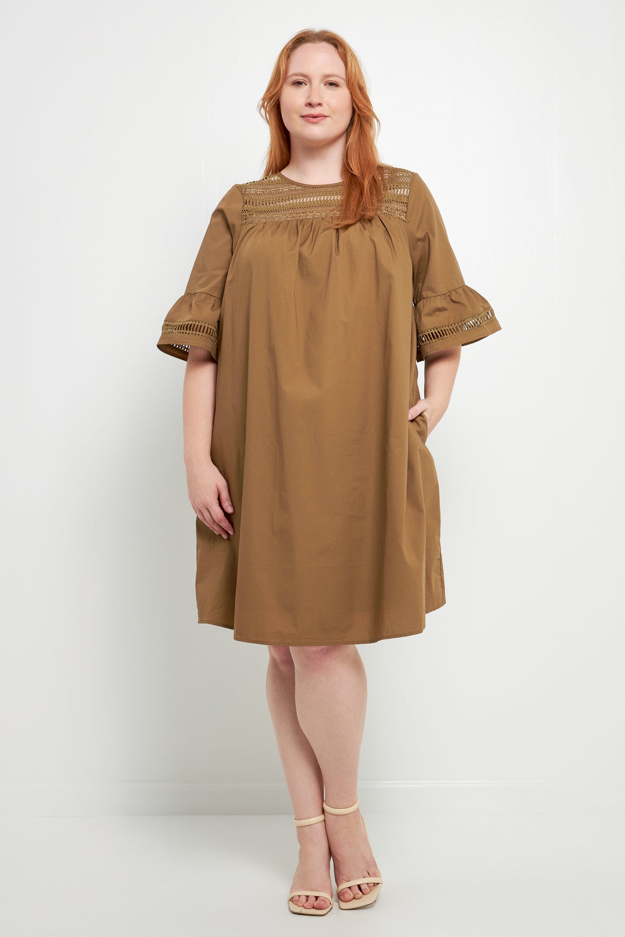 ENGLISH FACTORY - Lace Detail Mini Dress - DRESSES available at Objectrare