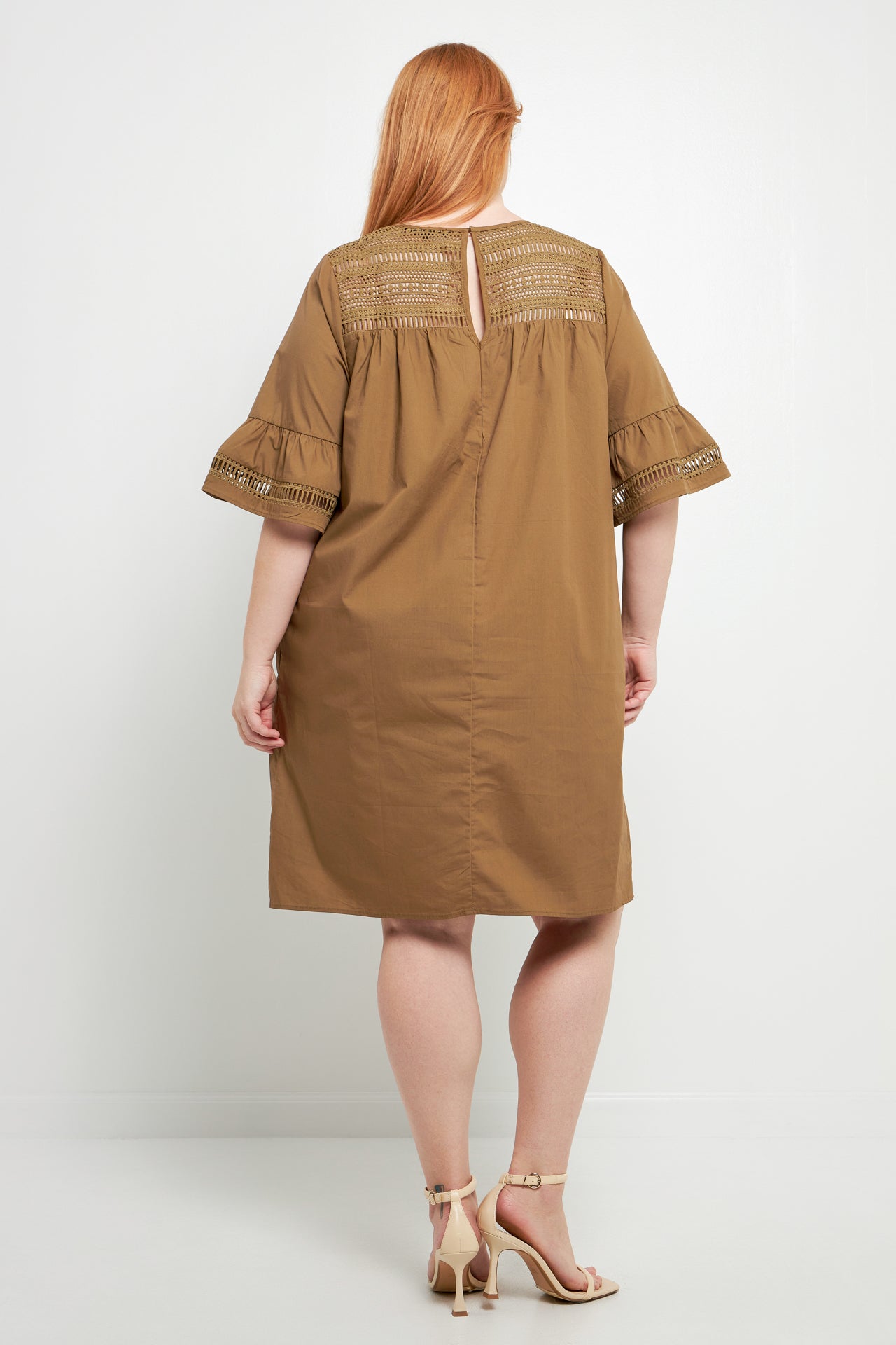 ENGLISH FACTORY - Lace Detail Mini Dress - DRESSES available at Objectrare