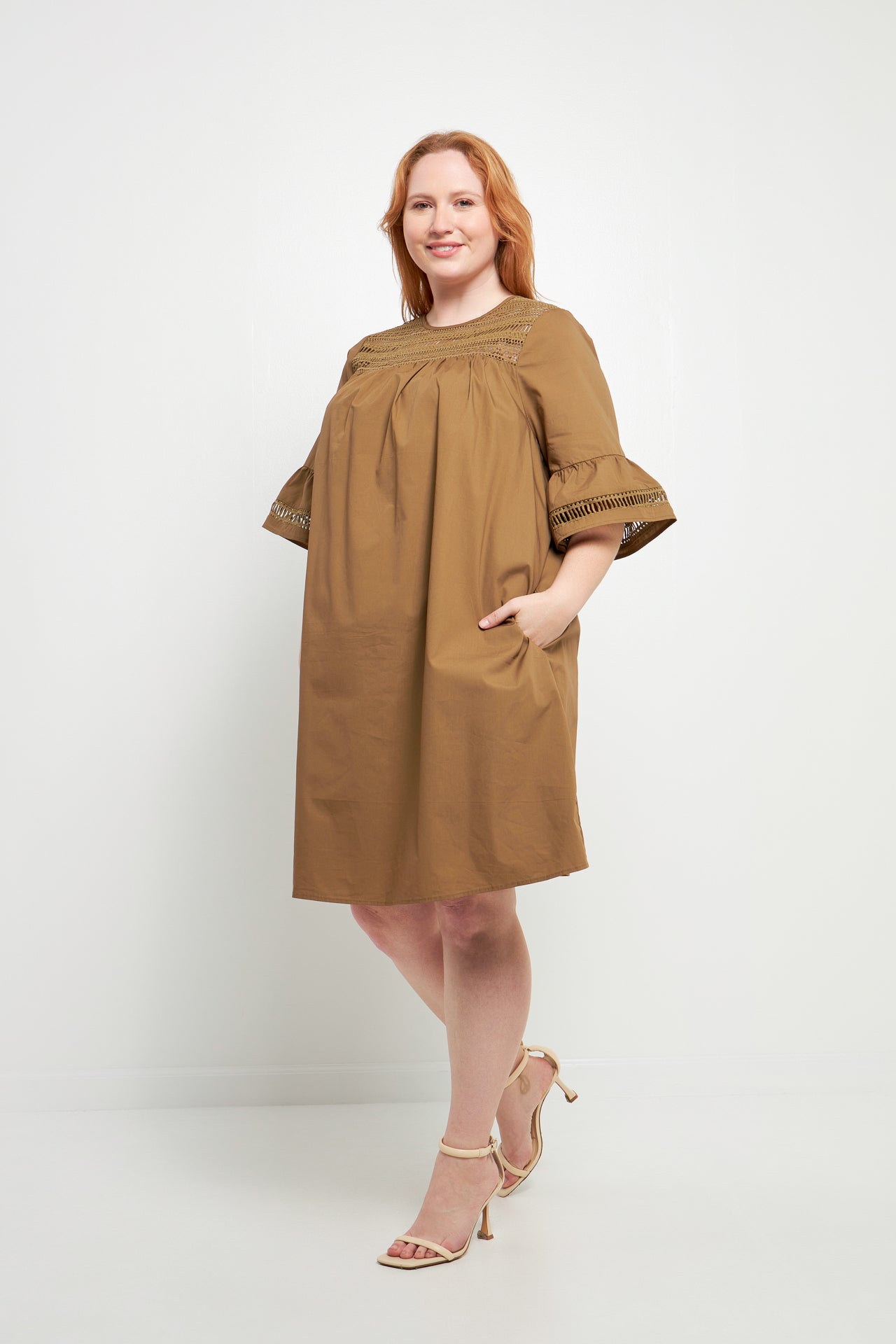 ENGLISH FACTORY - Lace Detail Mini Dress - DRESSES available at Objectrare