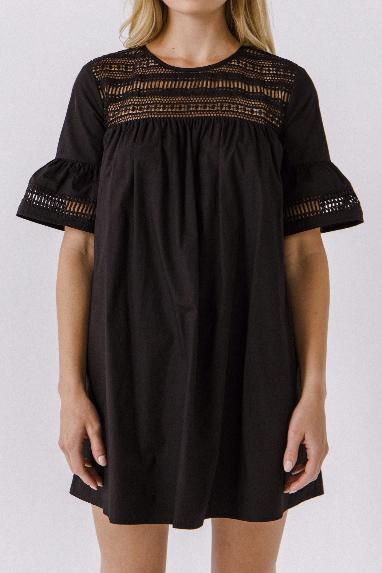Lace Detail Mini Dress