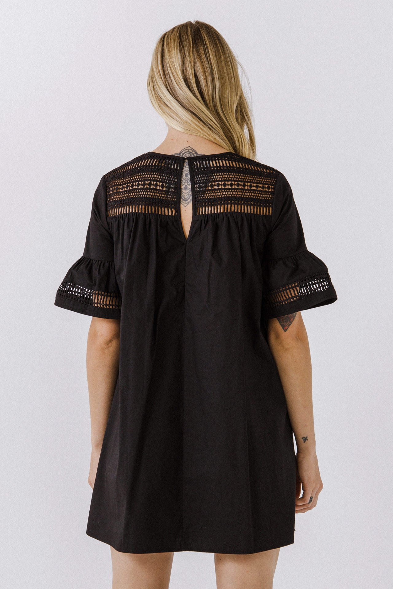 Lace Detail Mini Dress