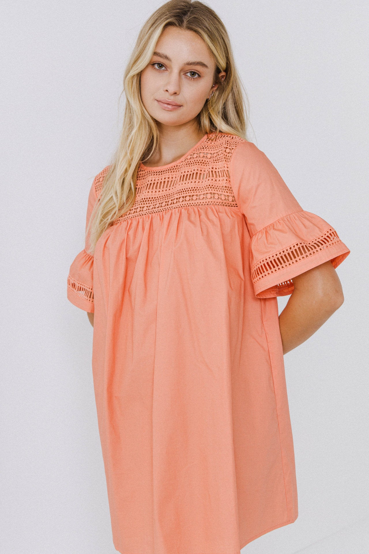 Lace Detail Mini Dress