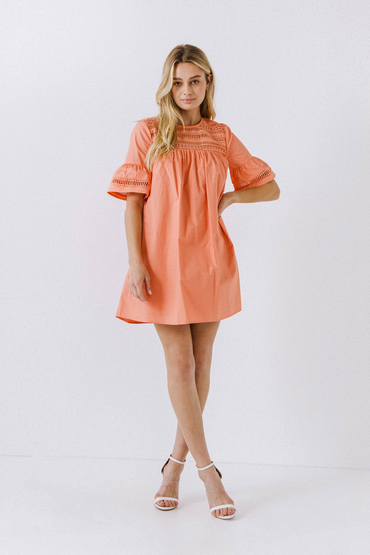 Lace Detail Mini Dress