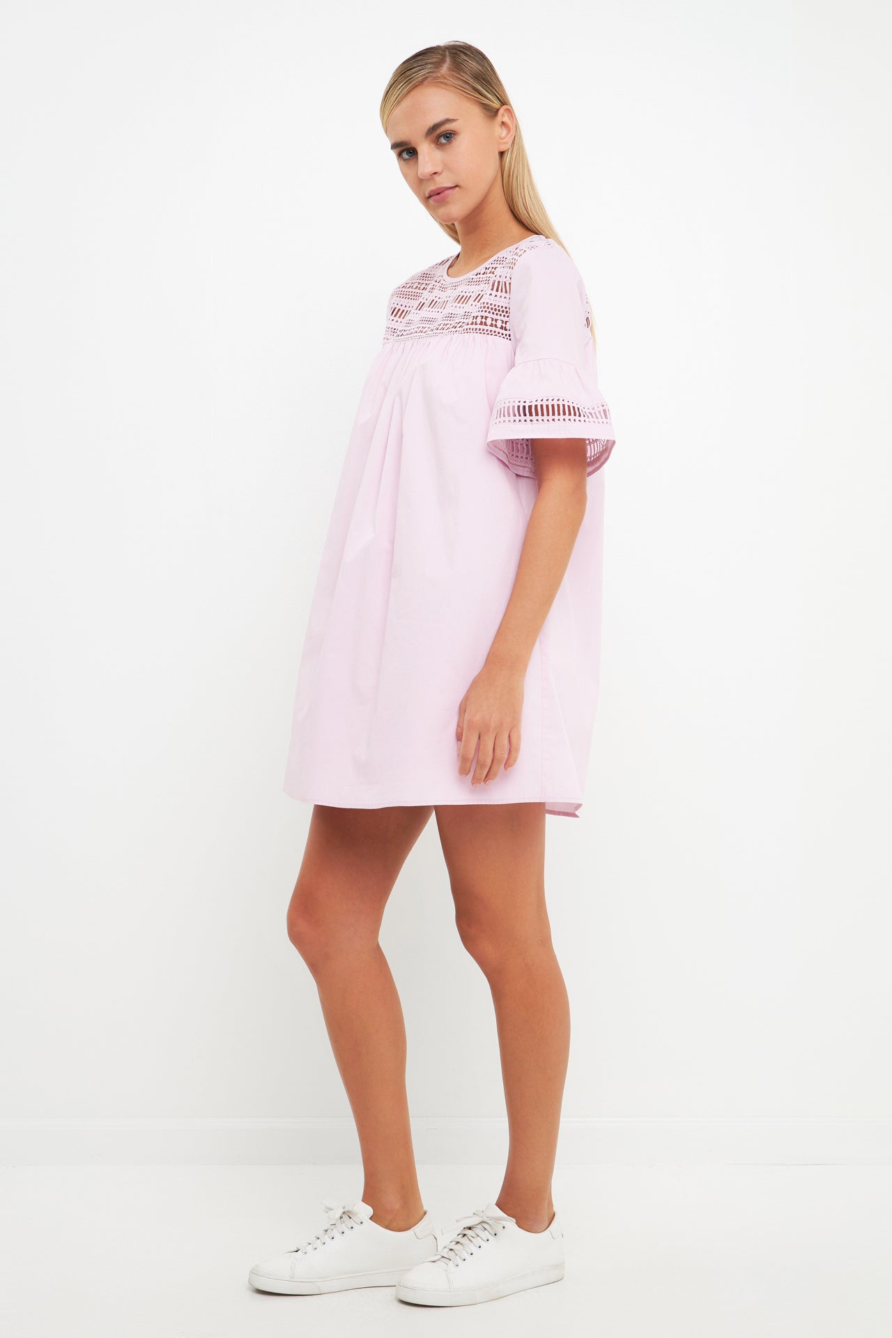 Lace Detail Mini Dress