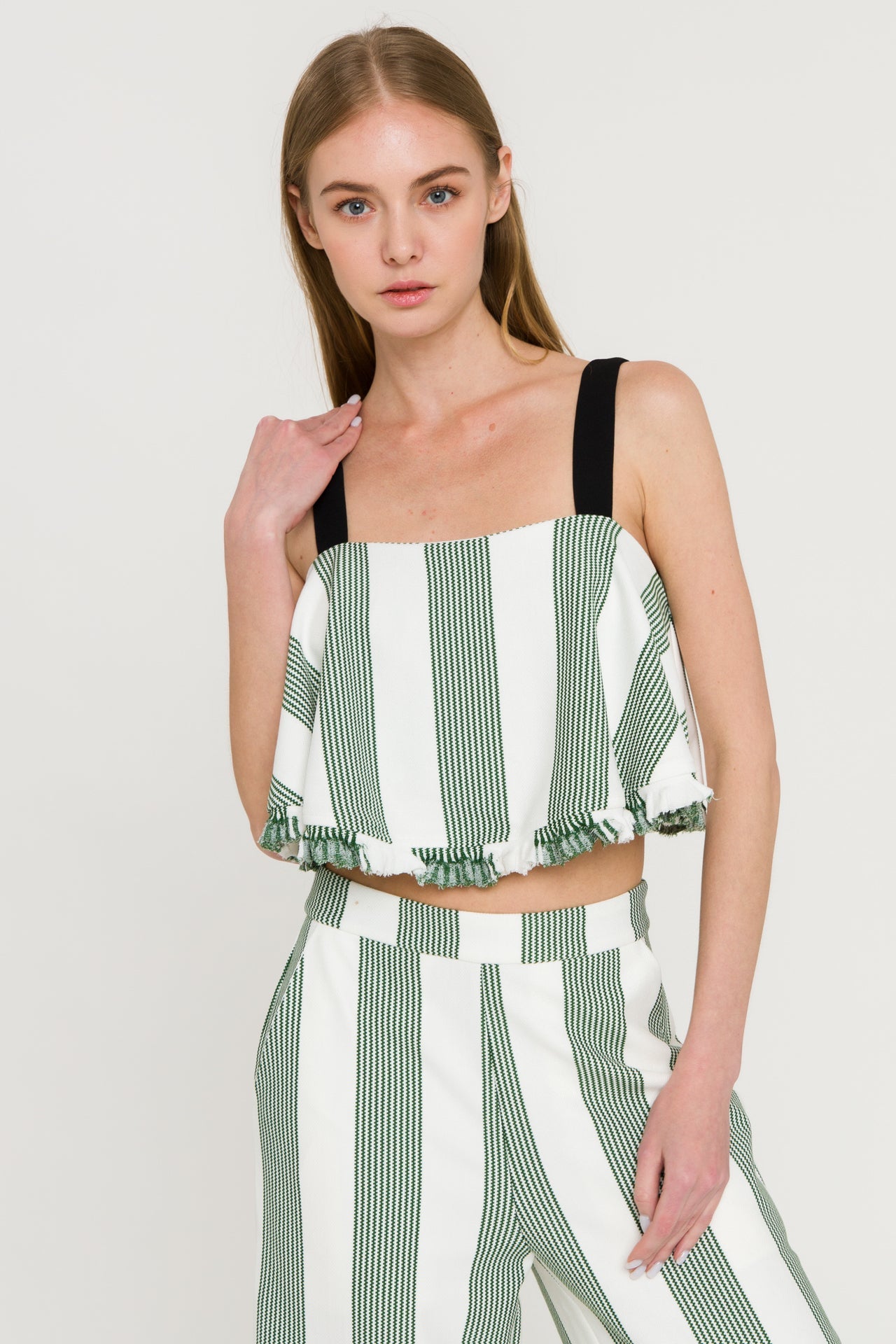 ENGLISH FACTORY - Stripe Crop Top - TOPS available at Objectrare