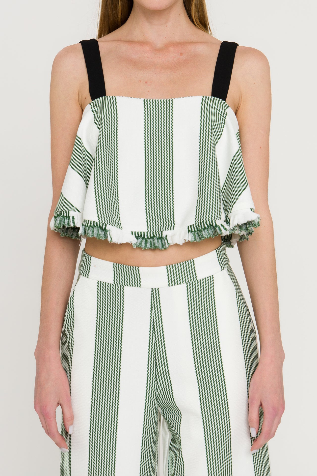 ENGLISH FACTORY - Stripe Crop Top - TOPS available at Objectrare