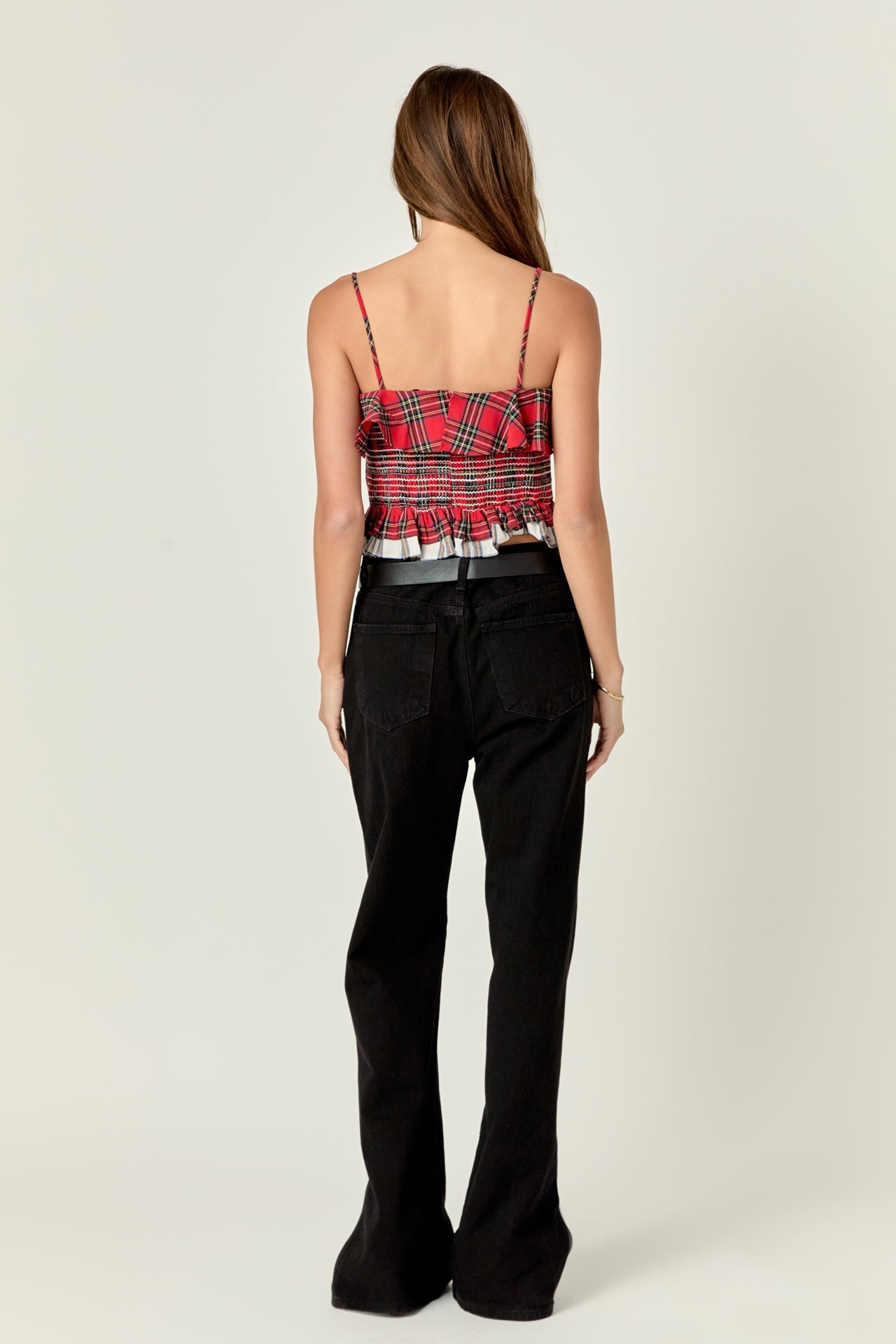 ENGLISH FACTORY - Tartan Check Tank Top - TOPS available at Objectrare