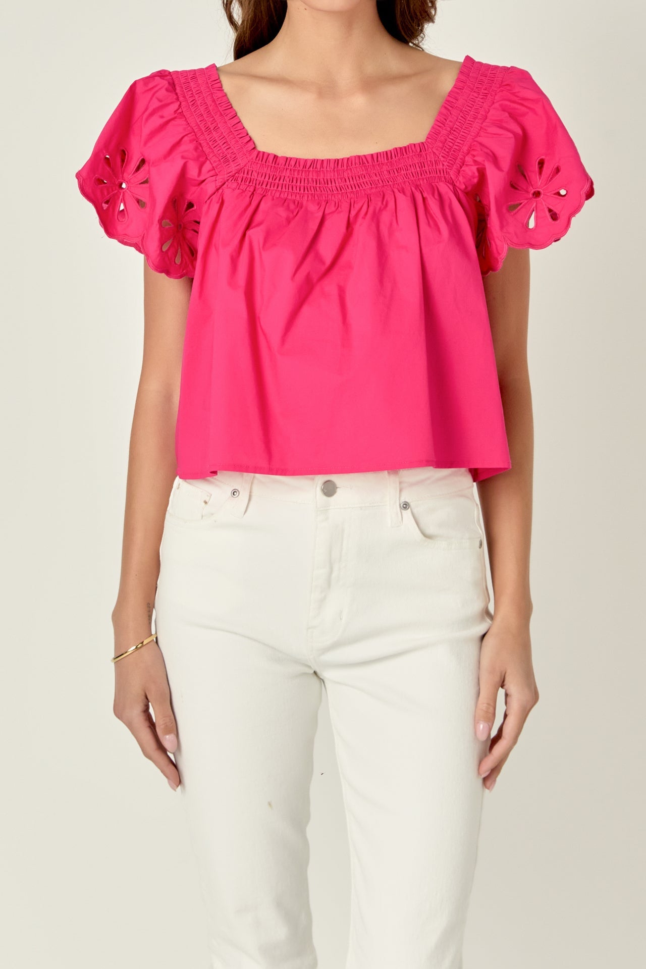 ENGLISH FACTORY - Embroidered Off the Shoulder Top - TOPS available at Objectrare