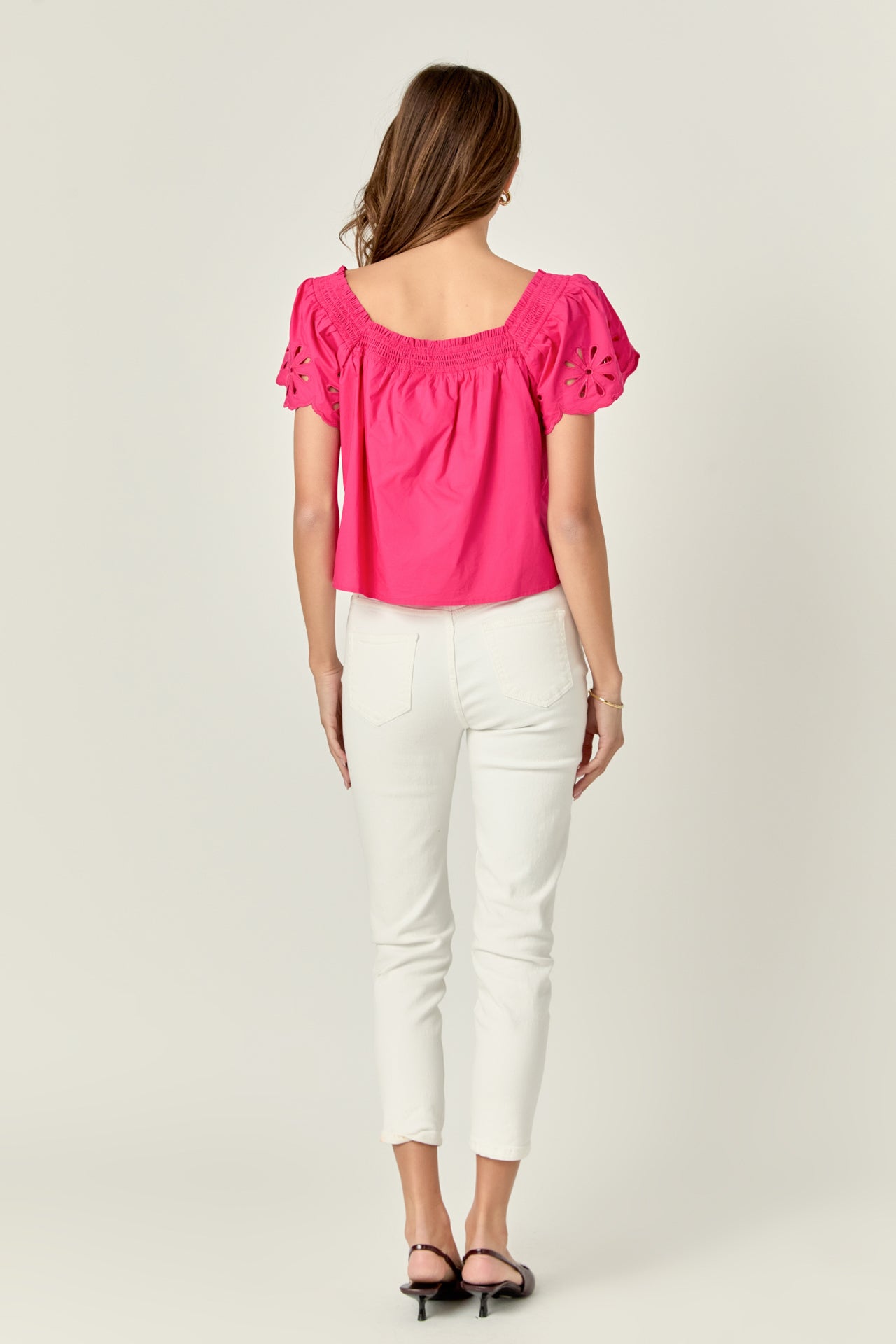 ENGLISH FACTORY - Embroidered Off the Shoulder Top - TOPS available at Objectrare
