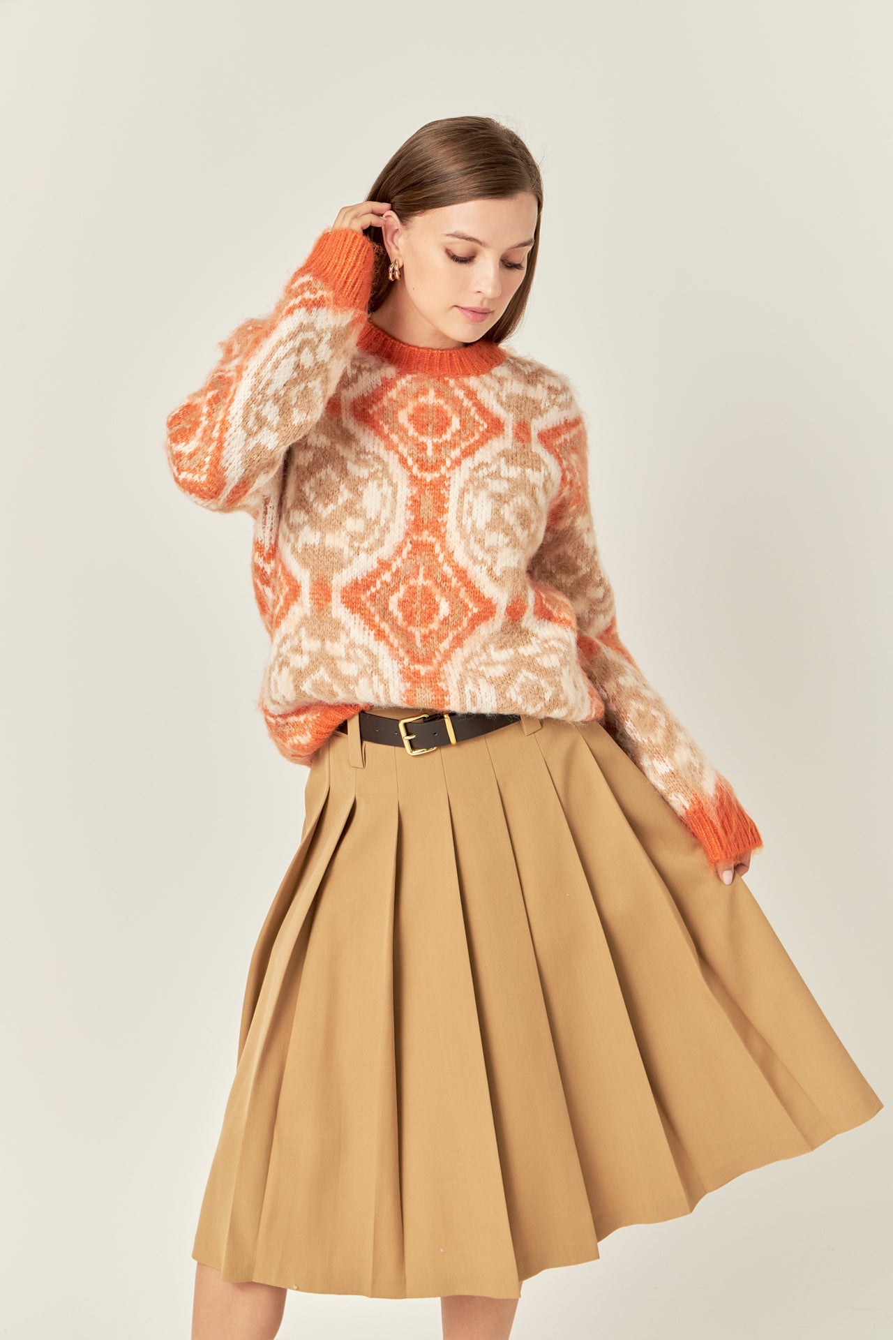 ENGLISH FACTORY - Low Waist Pleated Midi Skirt - SKIRTS available at Objectrare
