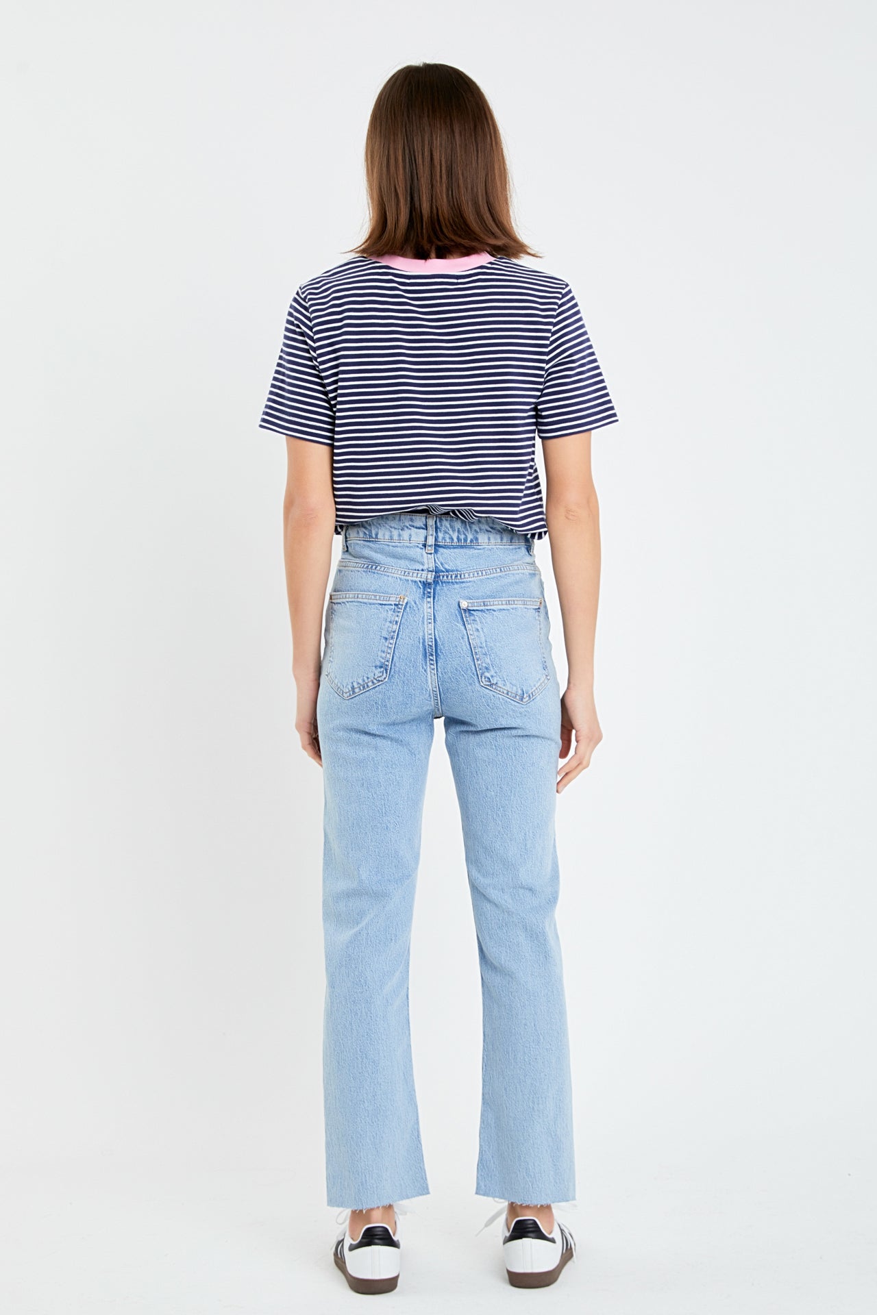 Contrast Rib Stripe T-shirt