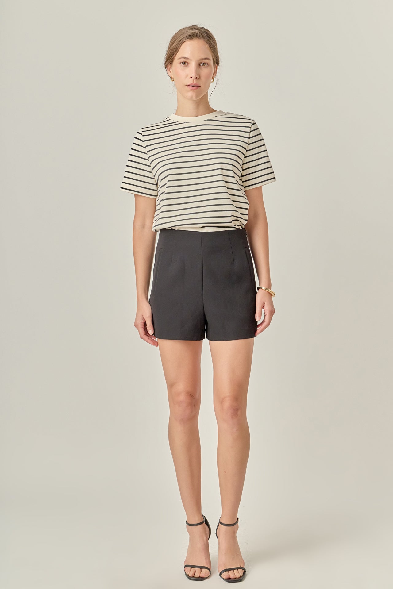 ENGLISH FACTORY - Black Stripe T-shirt - T-SHIRTS available at Objectrare