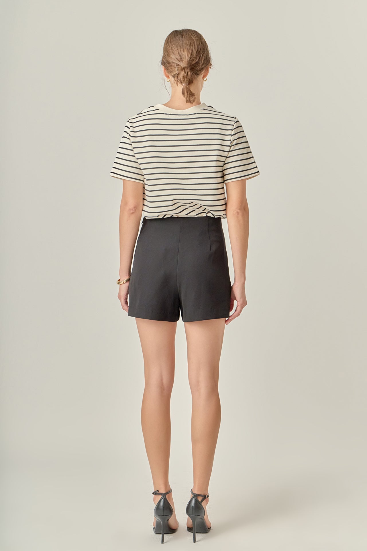 ENGLISH FACTORY - Black Stripe T-shirt - T-SHIRTS available at Objectrare