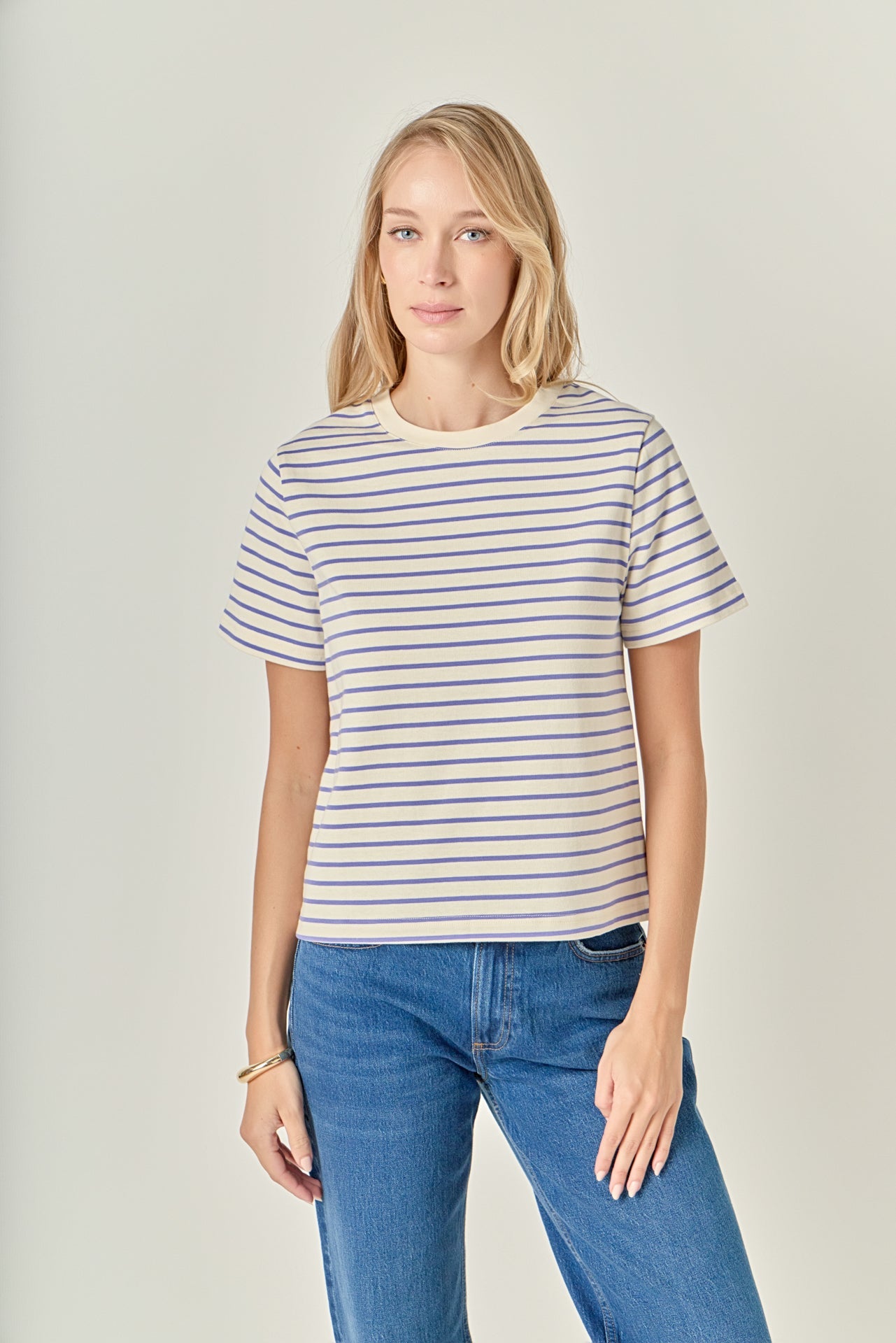 ENGLISH FACTORY - Black Stripe T-shirt - T-SHIRTS available at Objectrare