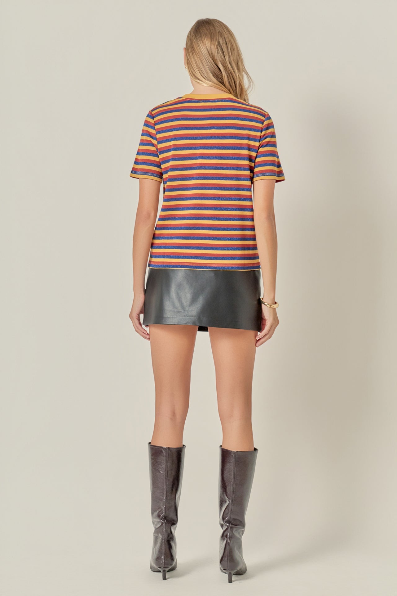 ENGLISH FACTORY - Striped Round Neck Top - TOPS available at Objectrare