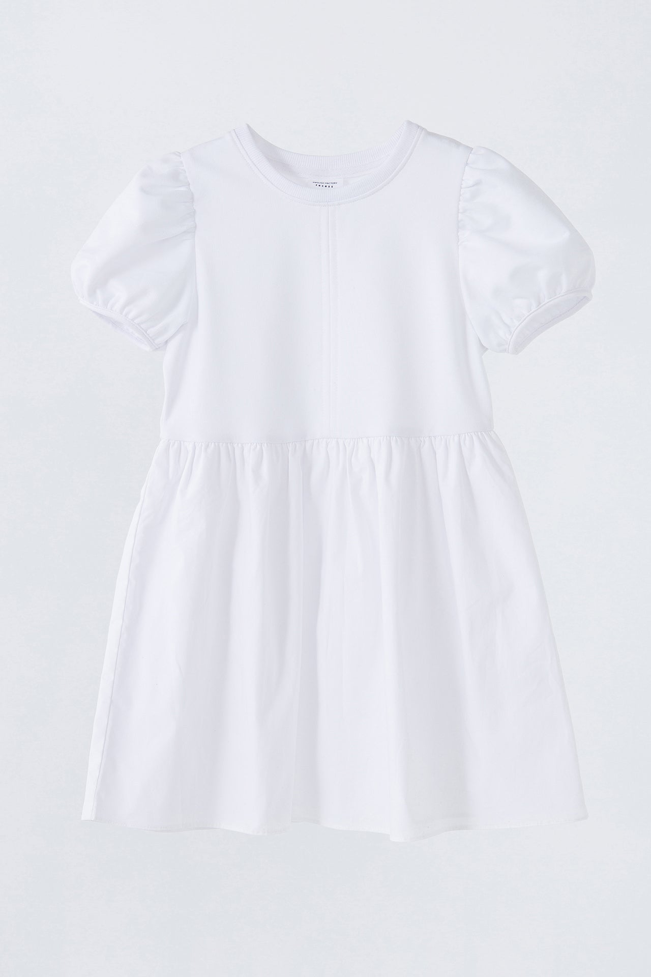 RECESS KIDS - Mixed Media Puff Sleeve Dress - DRESSES available at Objectrare