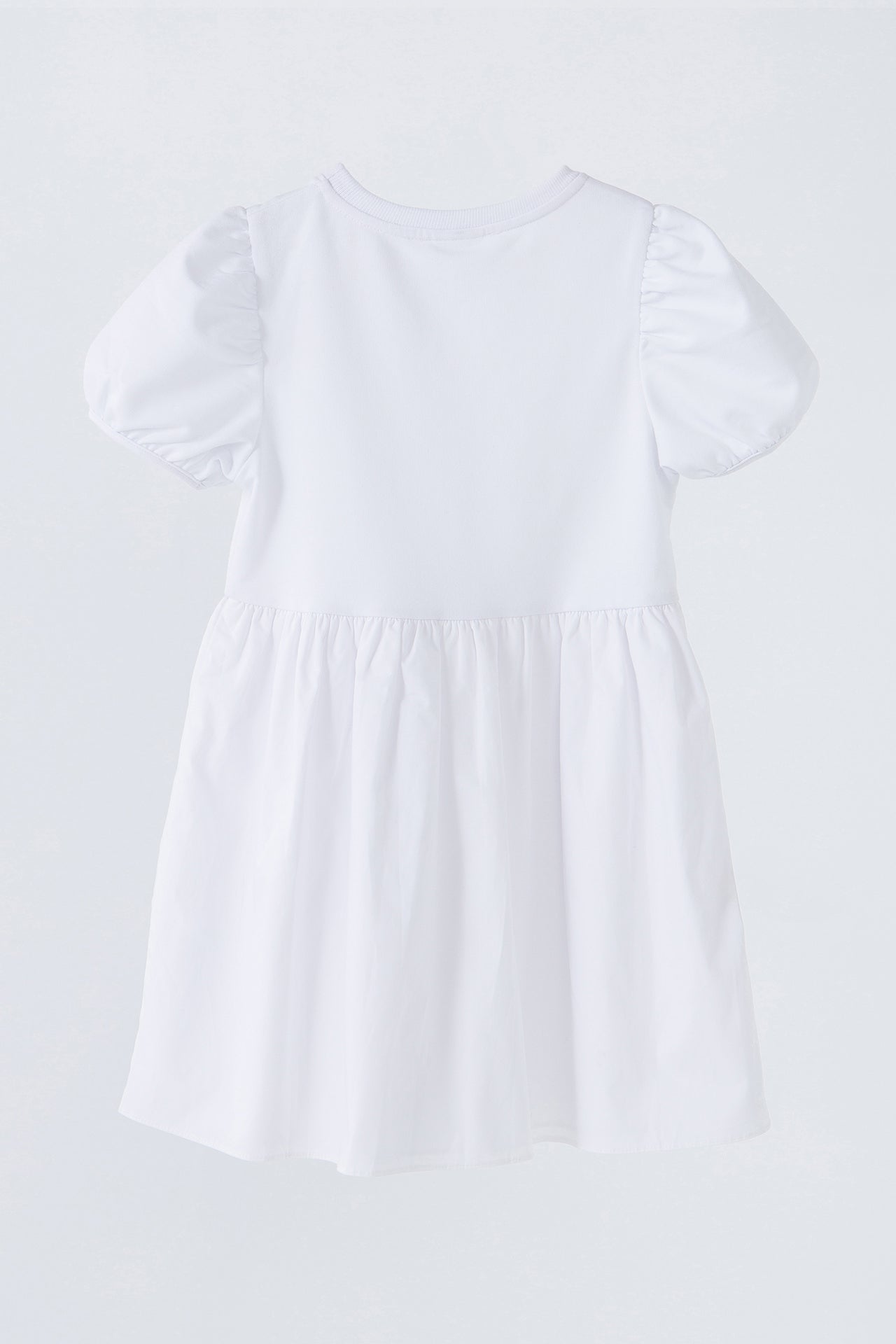 RECESS KIDS - Mixed Media Puff Sleeve Dress - DRESSES available at Objectrare