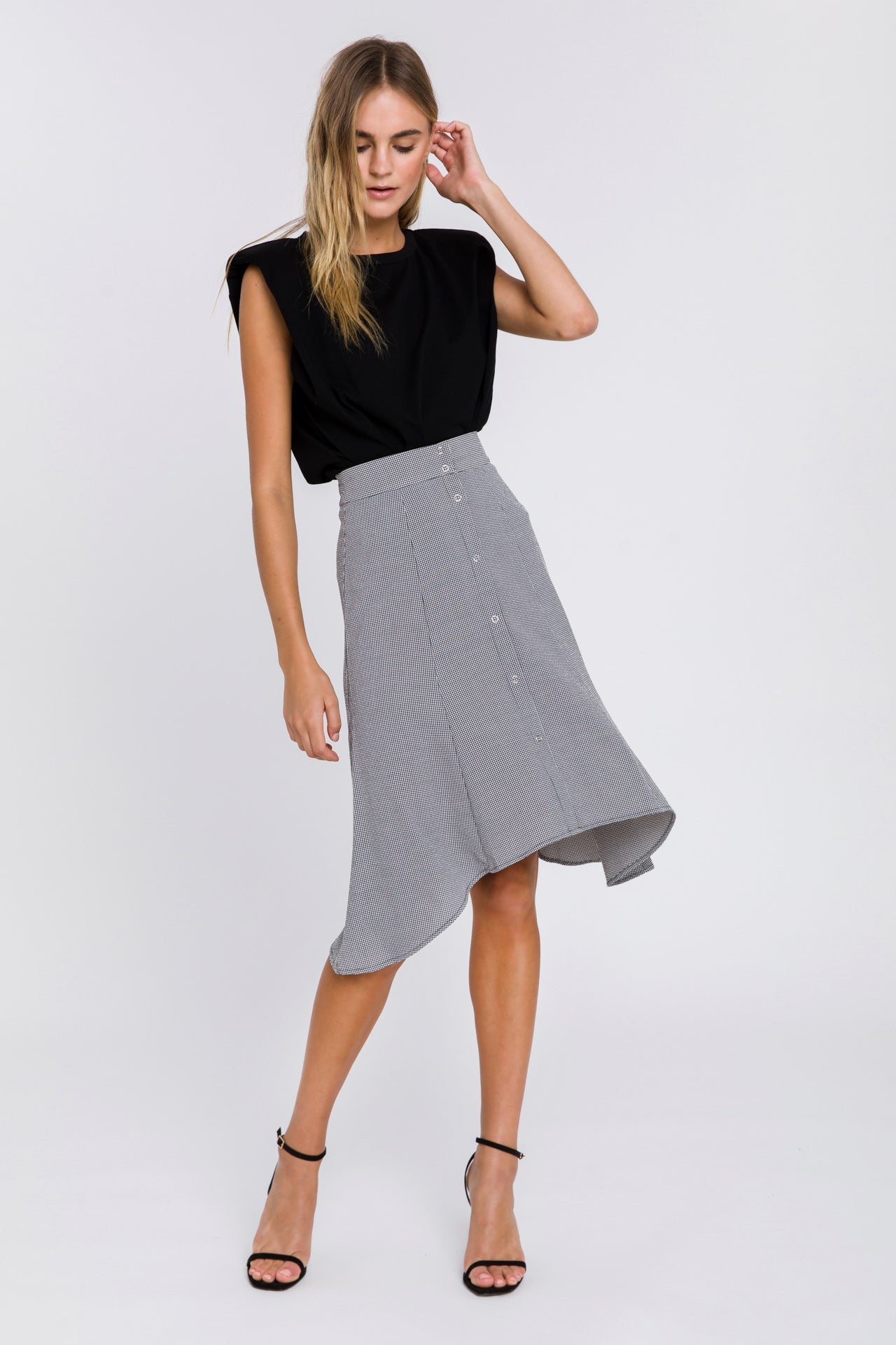 GREY LAB - Flowing Midi Skirt - SKIRTS available at Objectrare