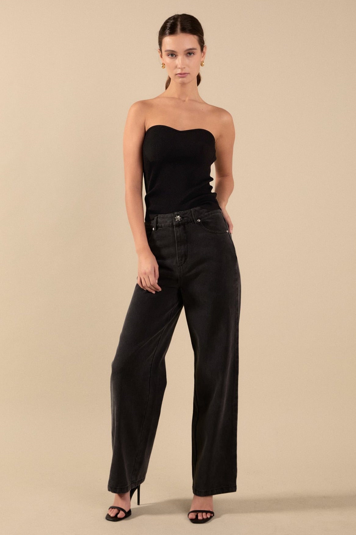 ENDLESS ROSE - Knit Strapless Top - TOPS available at Objectrare