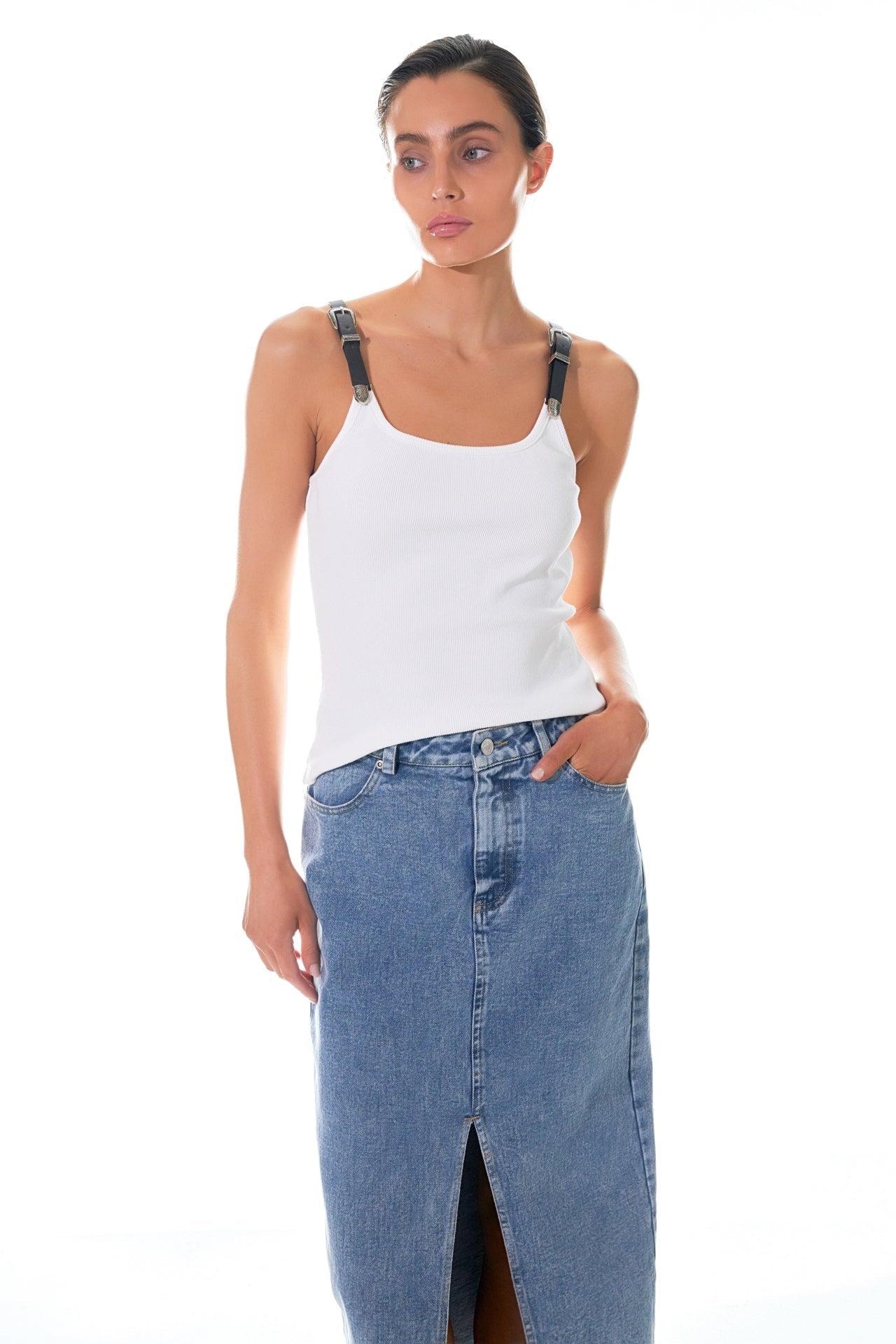 GREY LAB - Western Belt Tank Top - CAMI TOPS & TANK available at Objectrare
