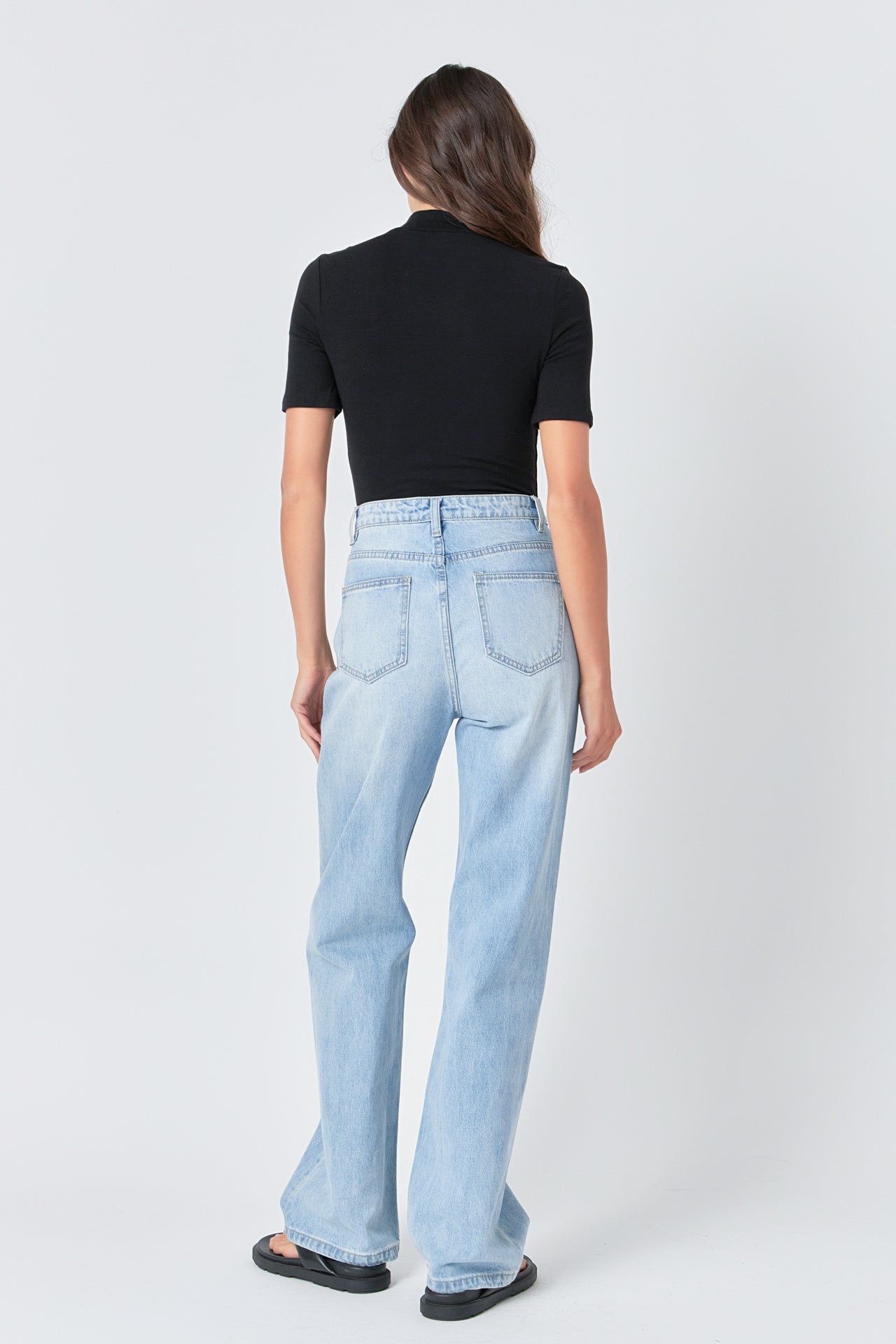 GREY LAB - Soft Mock Neck Bodysuit - TOPS available at Objectrare