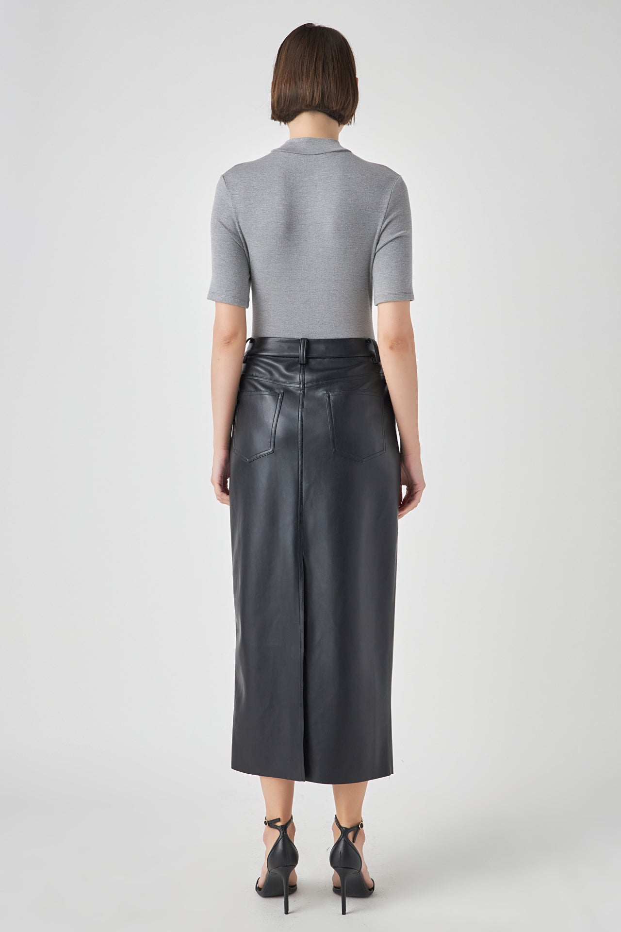 GREY LAB - Soft Mock Neck Bodysuit - TOPS available at Objectrare