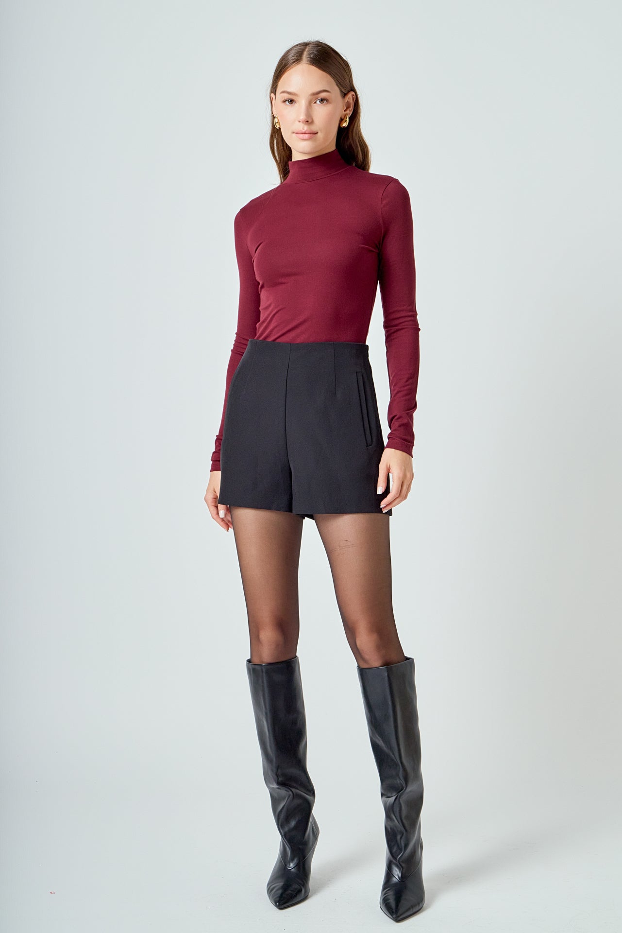 ENDLESS ROSE - Turtle Neck Top - TOPS available at Objectrare