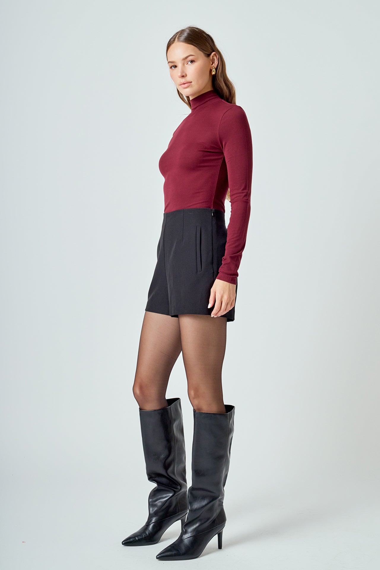 ENDLESS ROSE - Turtle Neck Top - TOPS available at Objectrare