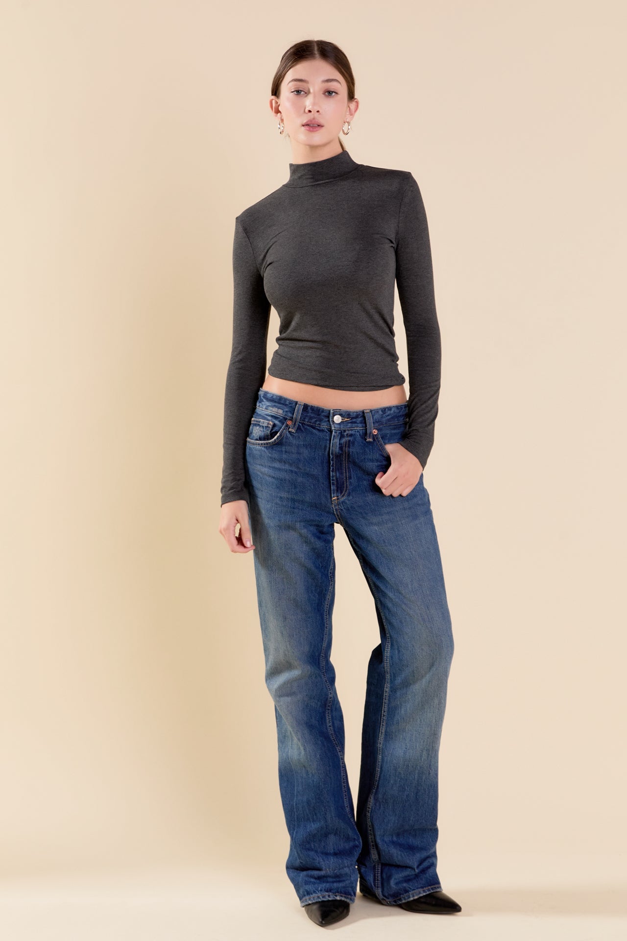 ENDLESS ROSE - Turtle Neck Top - TOPS available at Objectrare