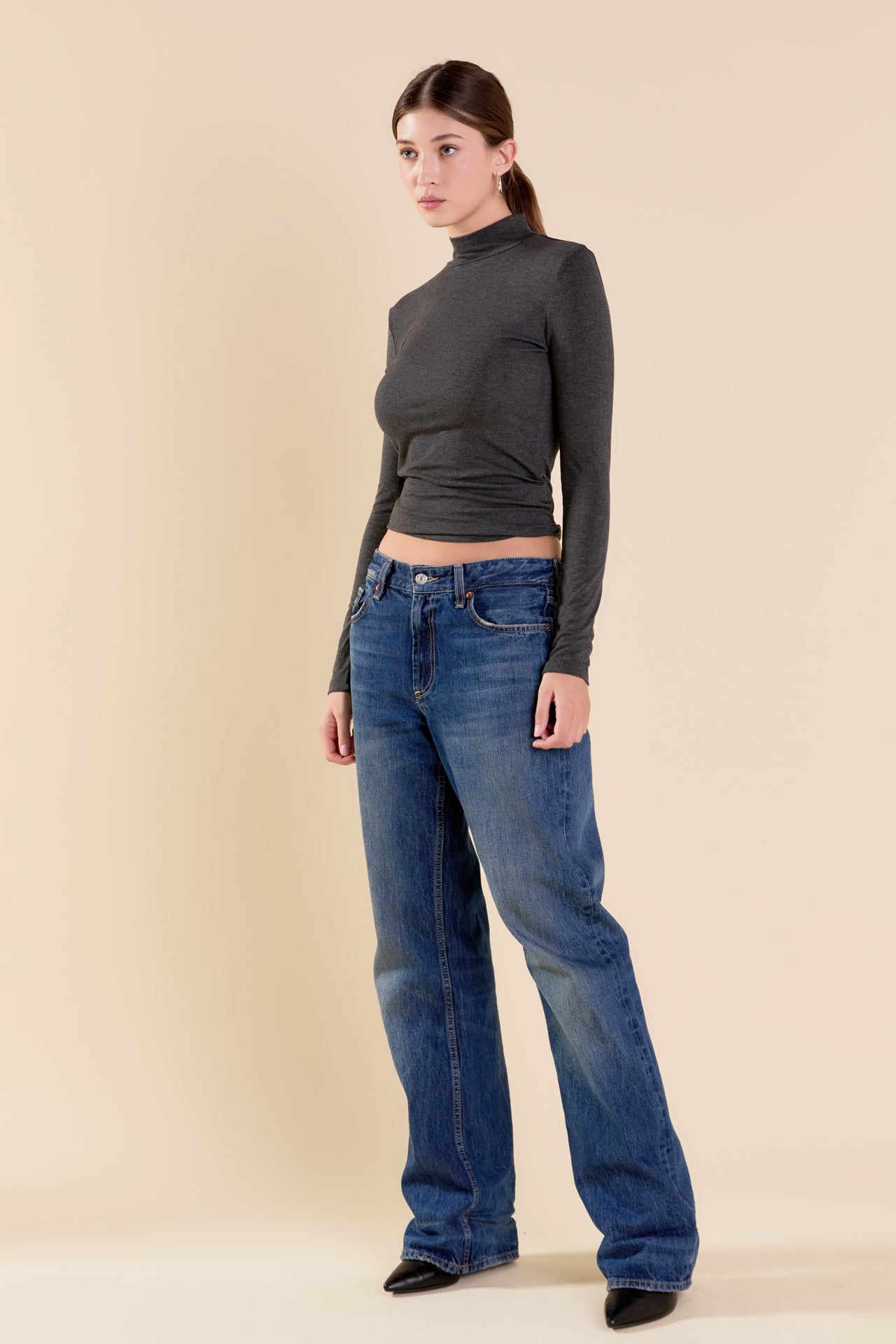 ENDLESS ROSE - Turtle Neck Top - TOPS available at Objectrare